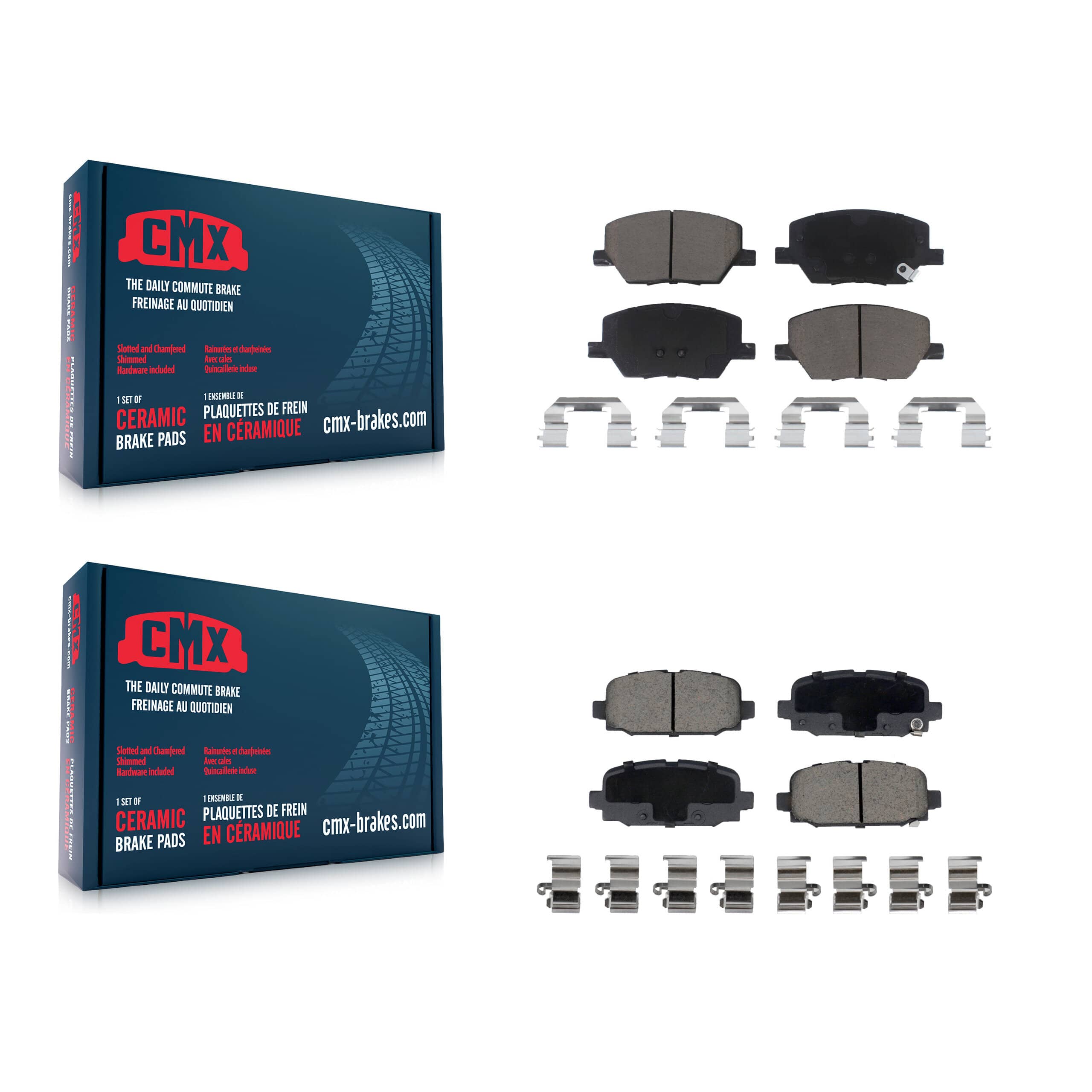 CMX - KCX-100115 - Front and Rear Disc Brake Pad Kits