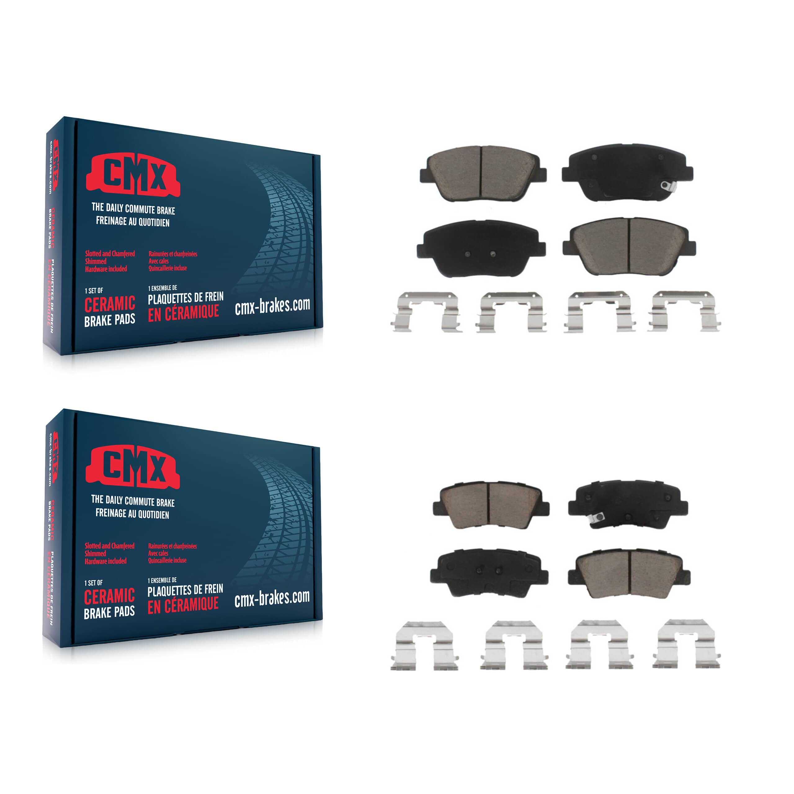 CMX - KCX-100120 - Front and Rear Disc Brake Pad Kits