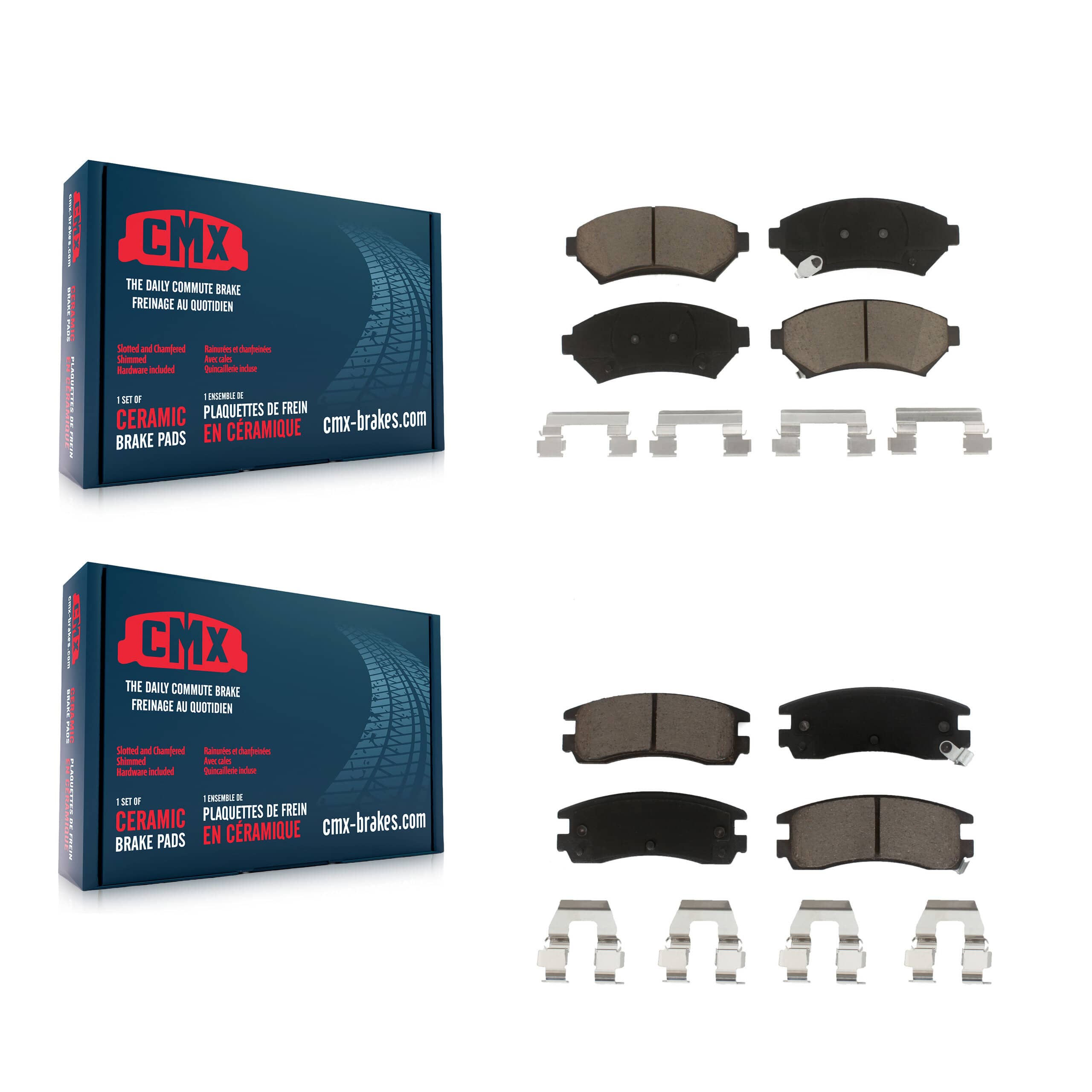 CMX - KCX-100124 - Front and Rear Disc Brake Pad Kits
