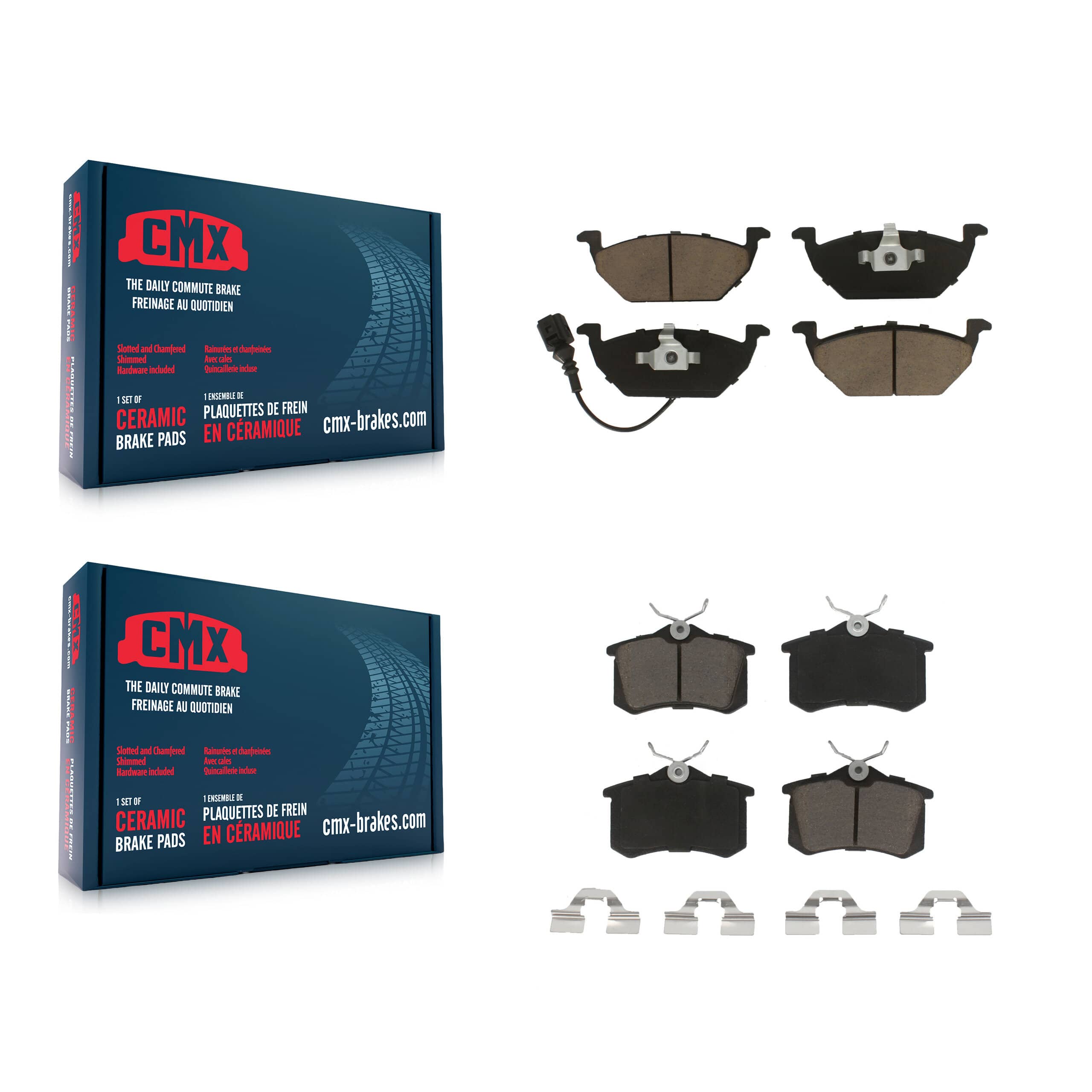 CMX - KCX-100165 - Front and Rear Disc Brake Pad Kits