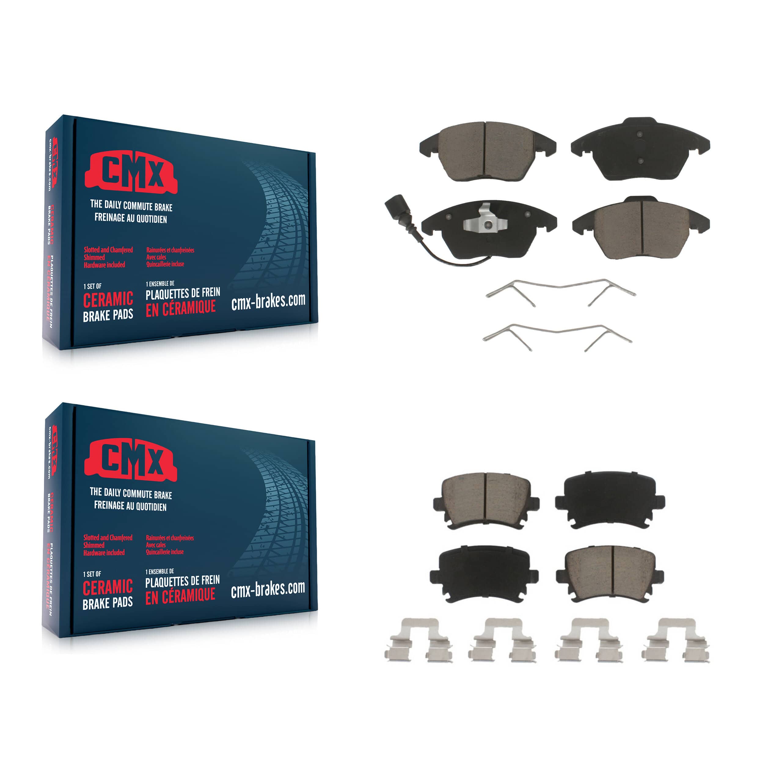 CMX - KCX-100167 - Front and Rear Disc Brake Pad Kits