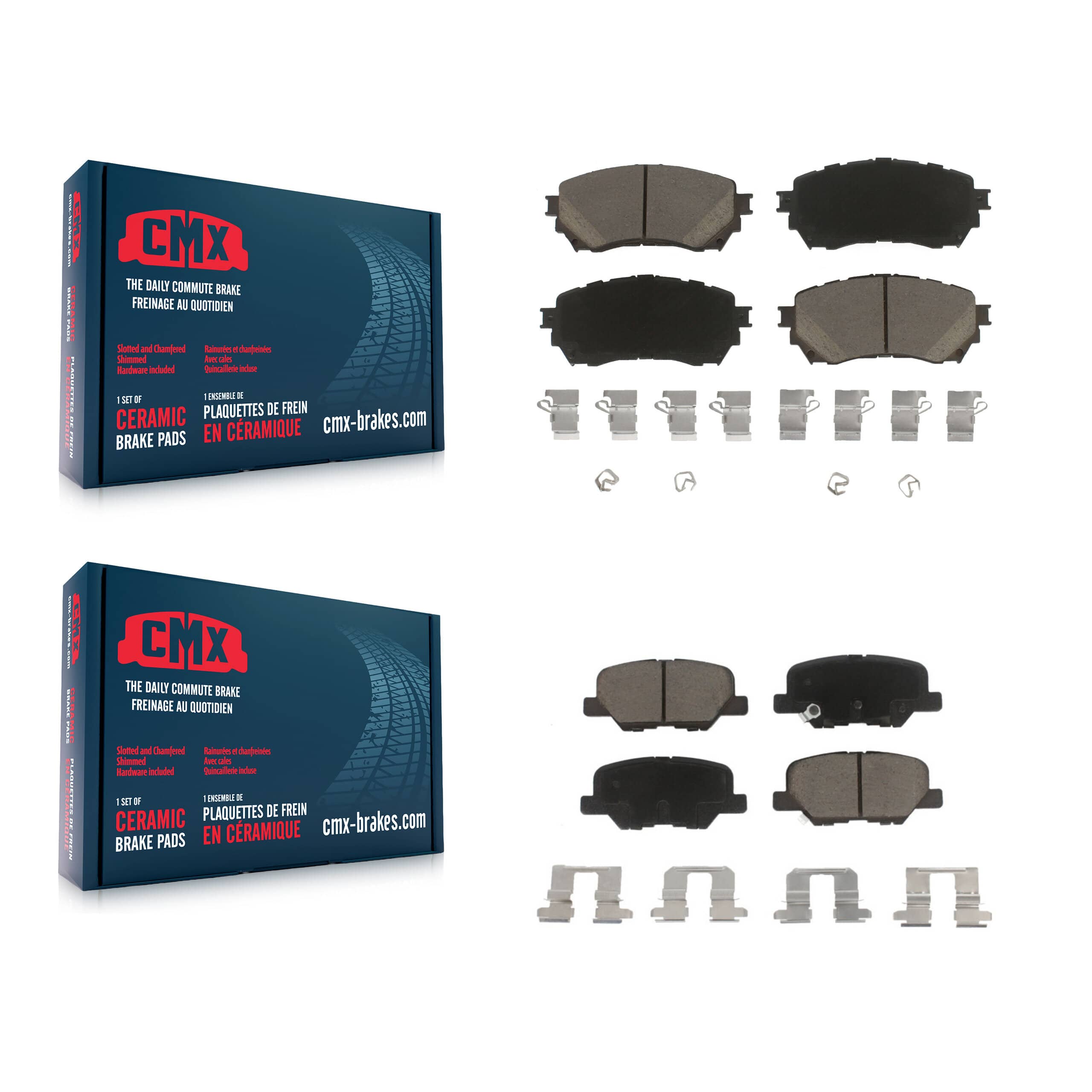 CMX - KCX-100180 - Front and Rear Disc Brake Pad Kits