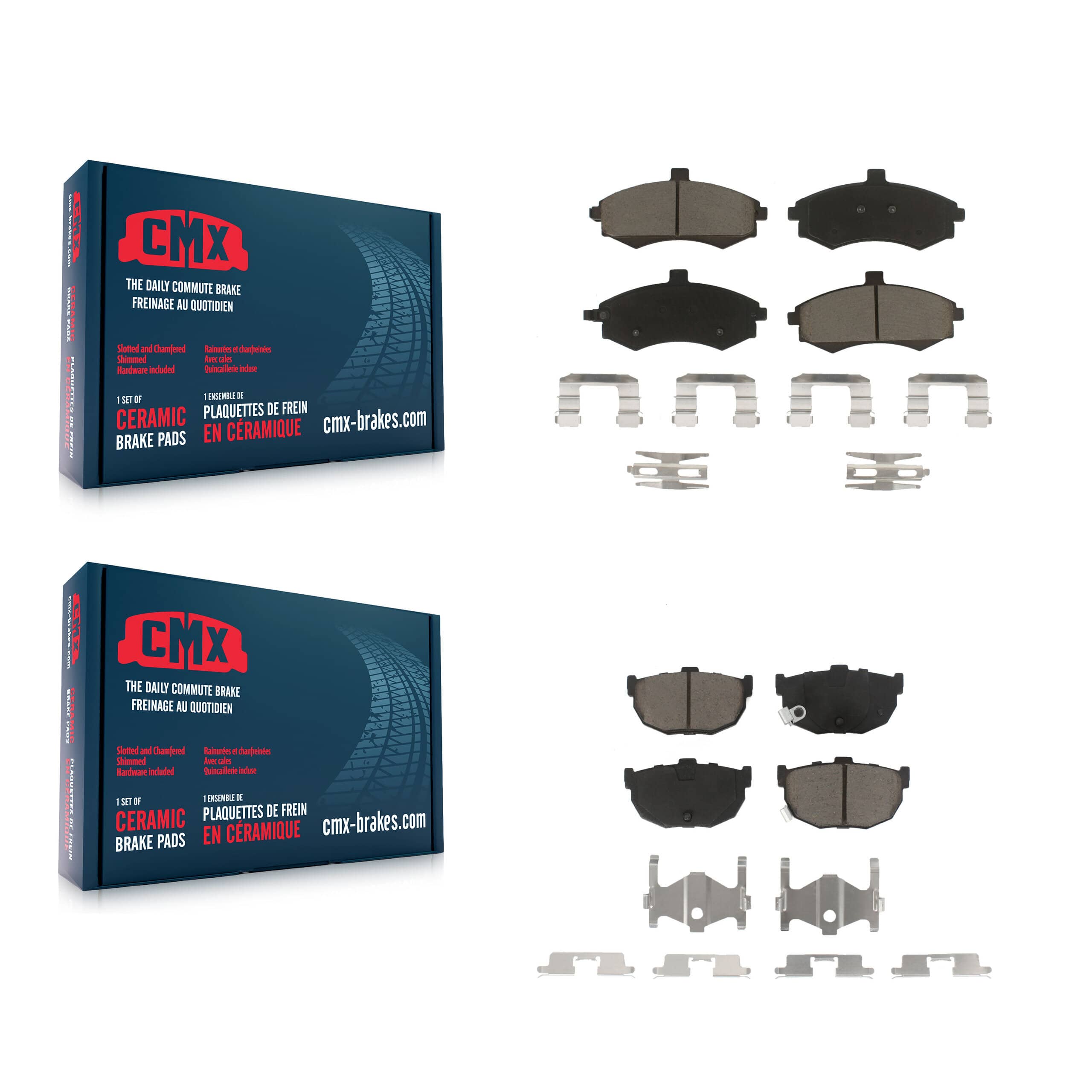 CMX - KCX-100190 - Front and Rear Disc Brake Pad Kits