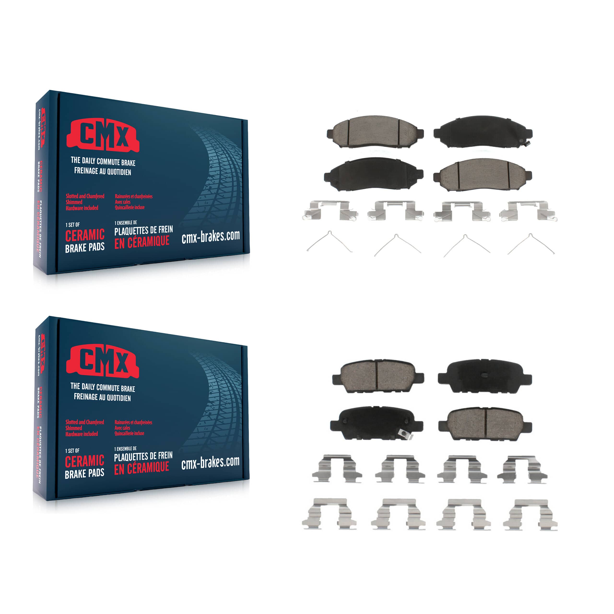 CMX - KCX-100212 - Front and Rear Disc Brake Pad Kits