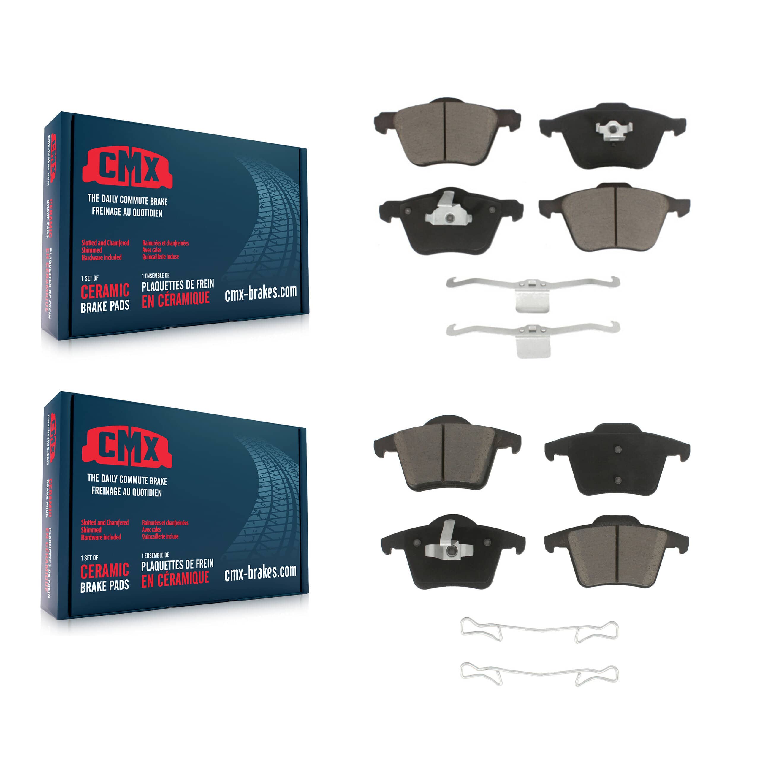 CMX - KCX-100213 - Front and Rear Disc Brake Pad Kits