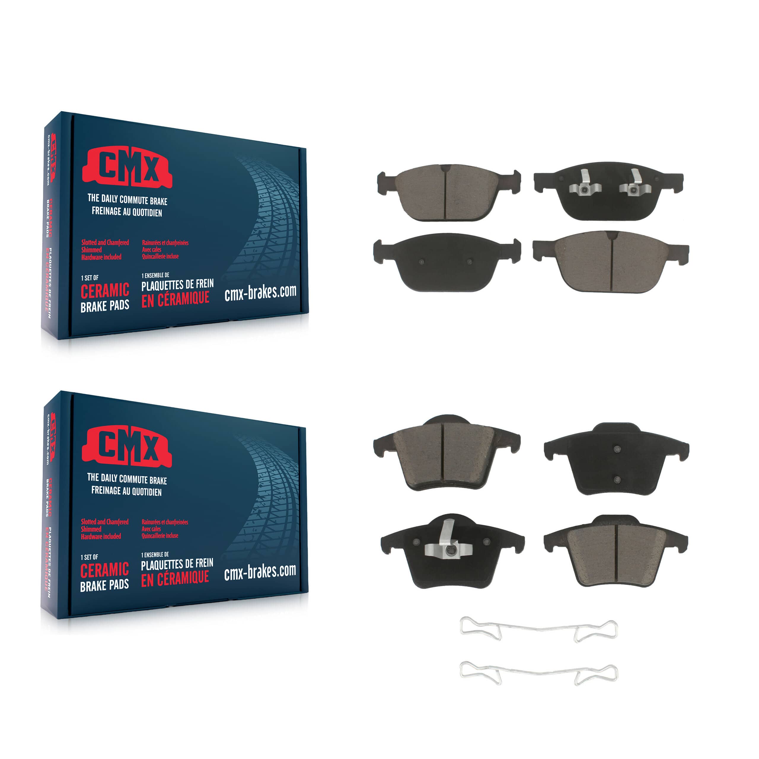 CMX - KCX-100214 - Front and Rear Disc Brake Pad Kits