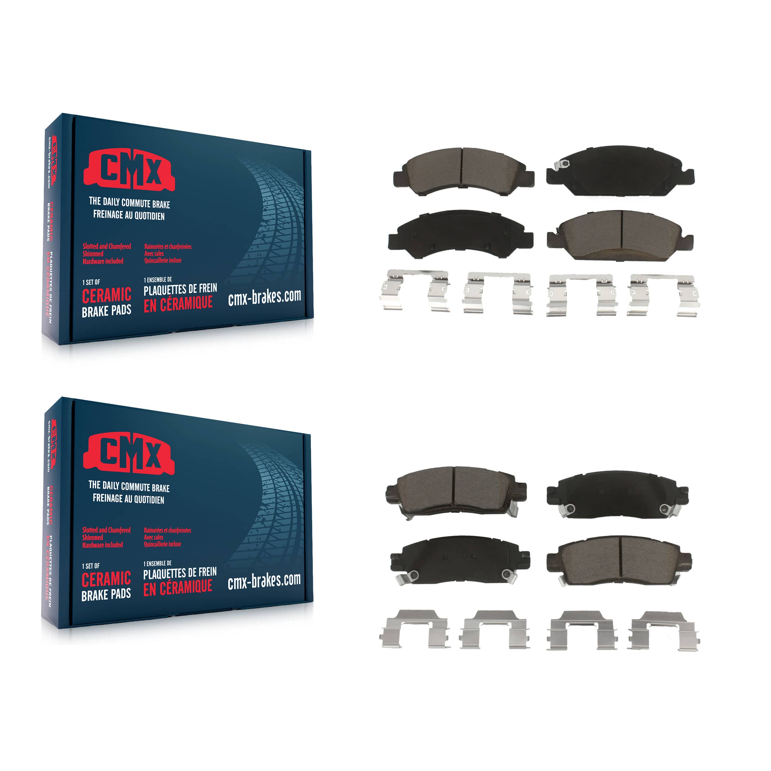 CMX - KCX-100217 - Front and Rear Disc Brake Pad Kits