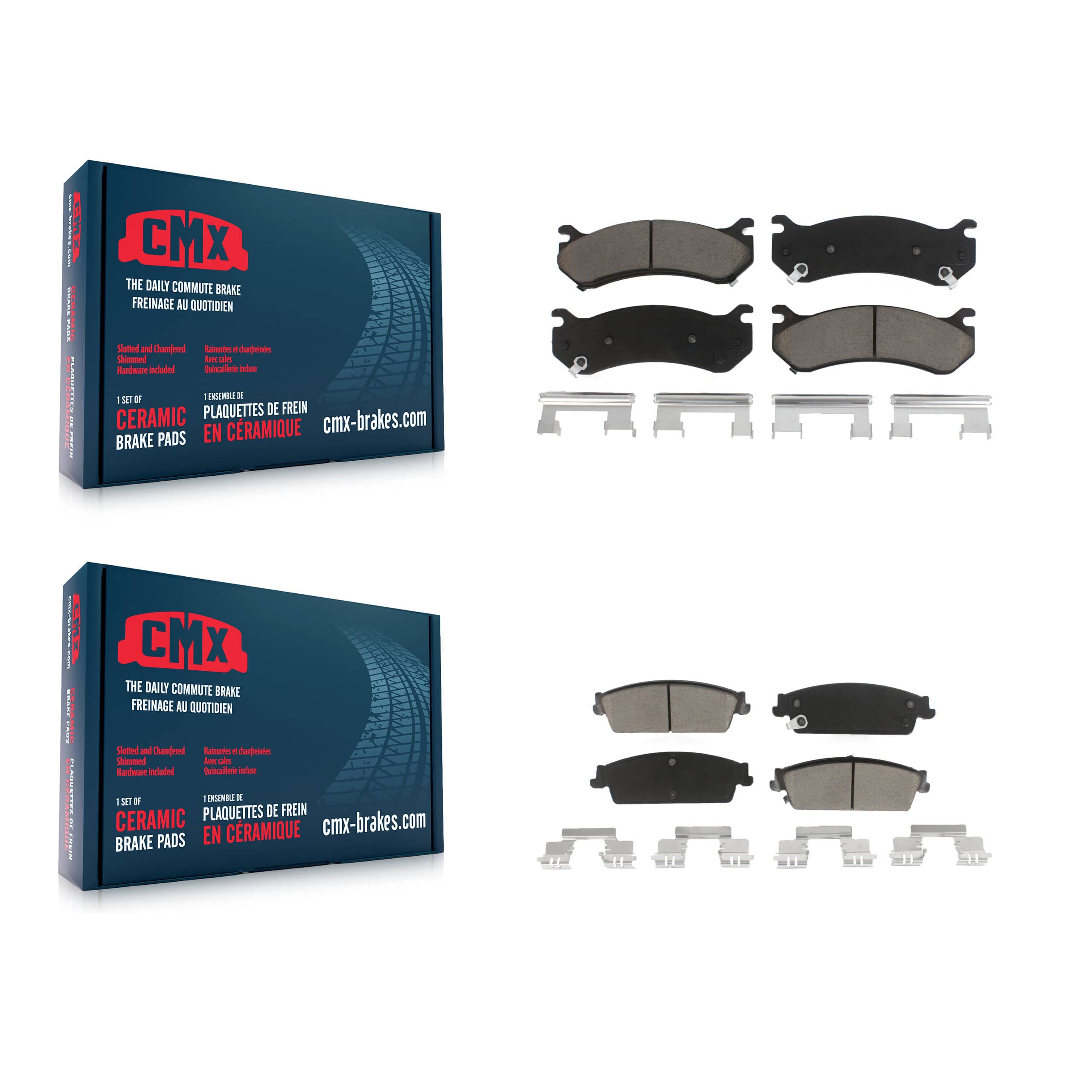 CMX - KCX-100225 - Front and Rear Disc Brake Pad Kits