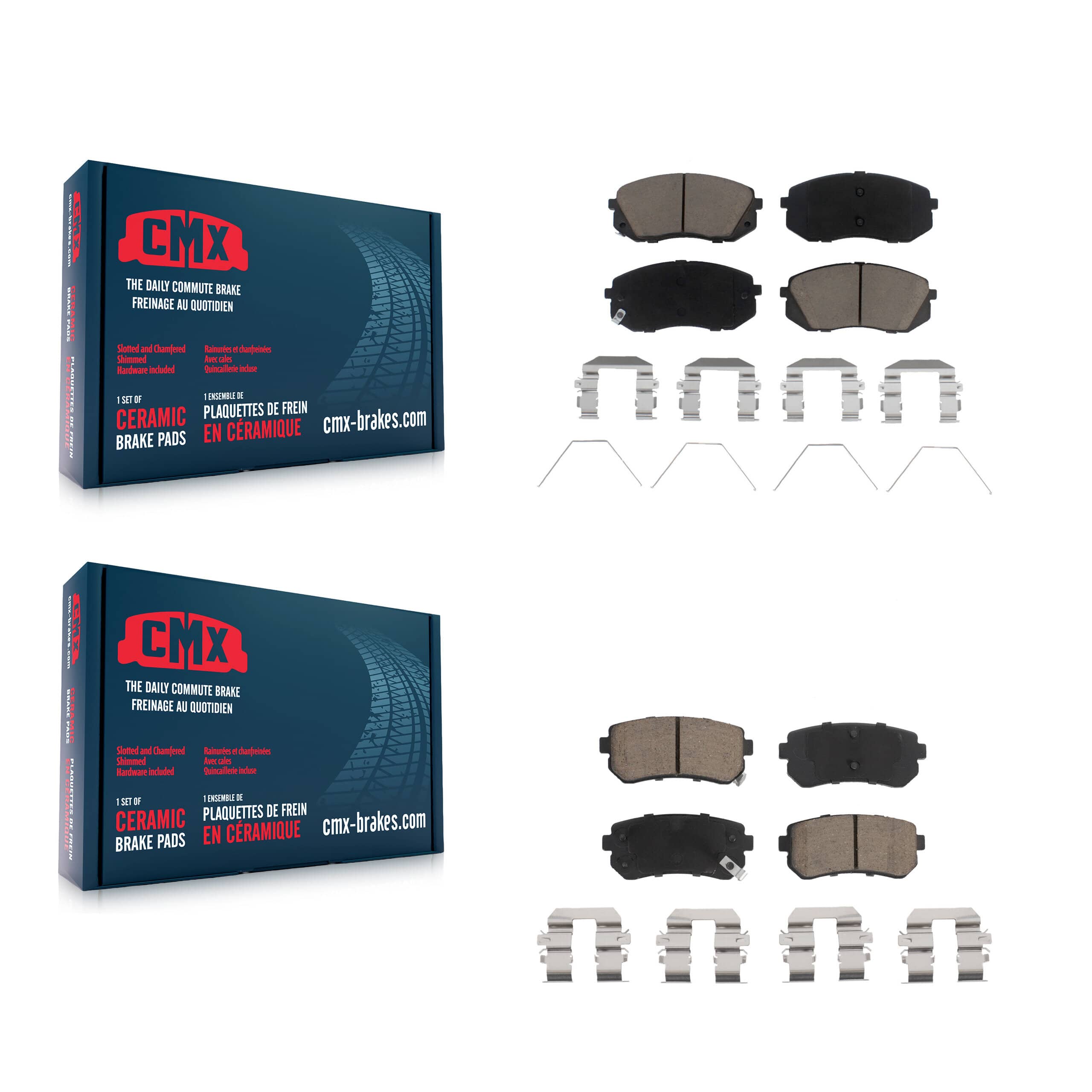 CMX - KCX-100245 - Front and Rear Disc Brake Pad Kits
