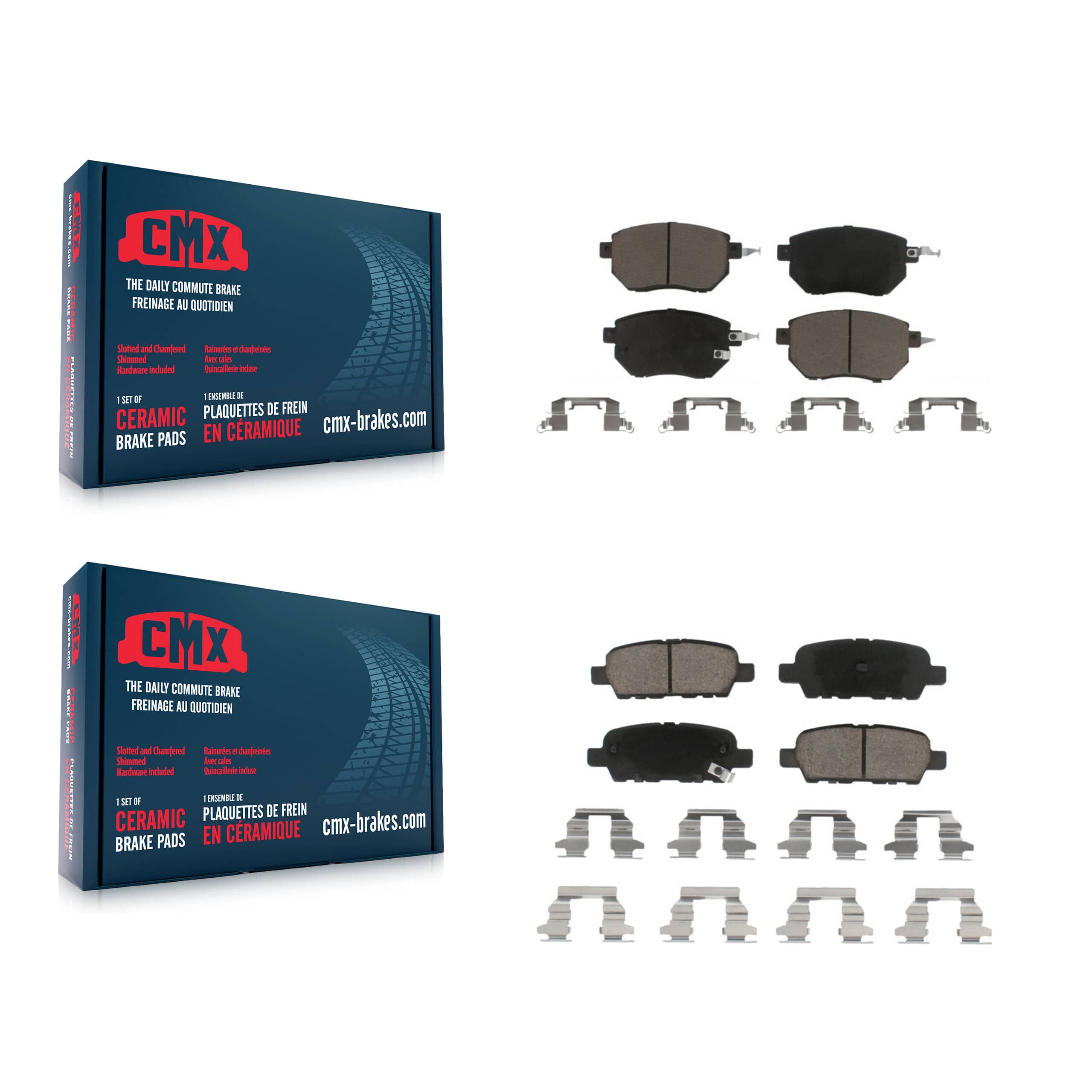 CMX - KCX-100254 - Front and Rear Disc Brake Pad Kits