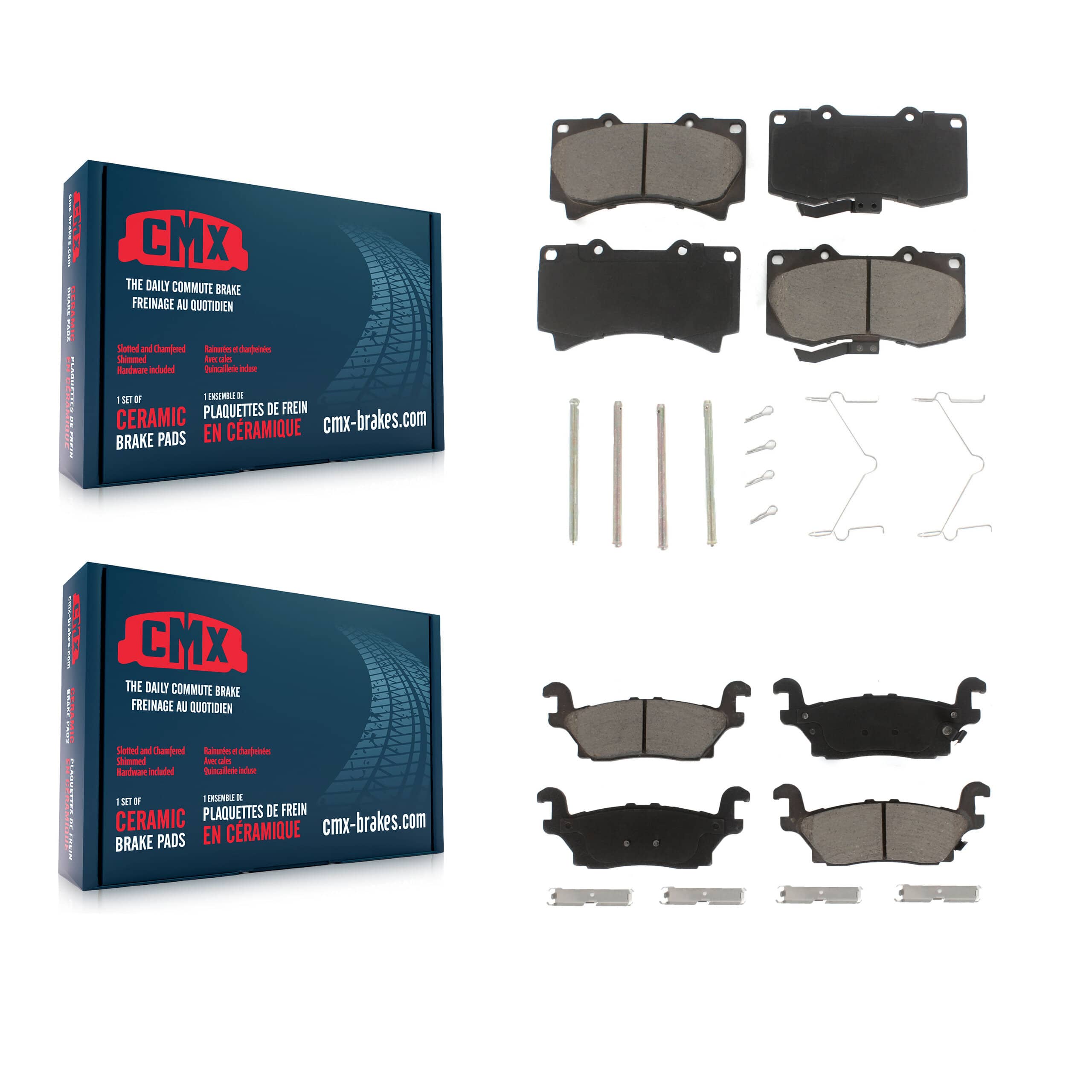 CMX - KCX-100270 - Front and Rear Disc Brake Pad Kits