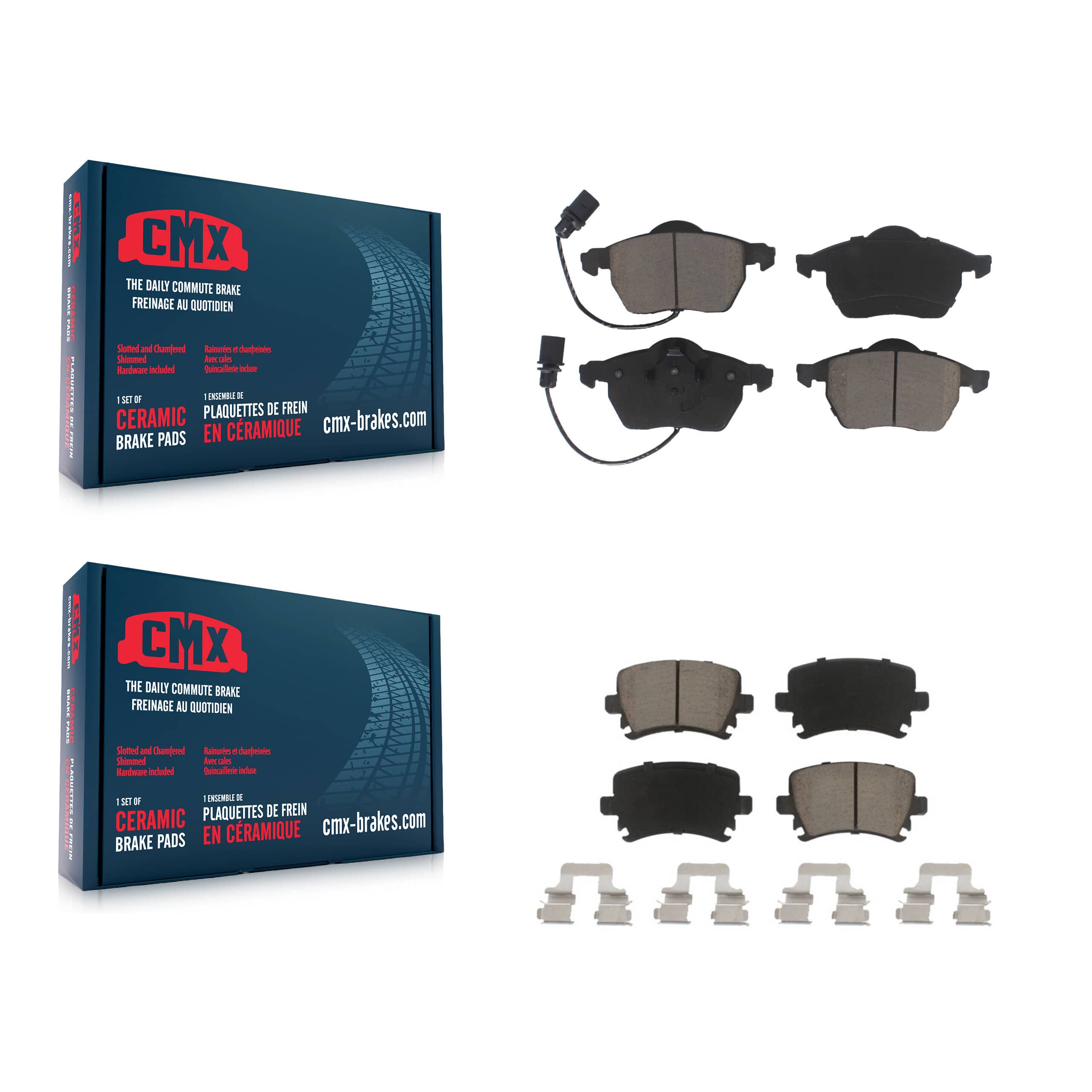 CMX - KCX-100279 - Front and Rear Disc Brake Pad Kits