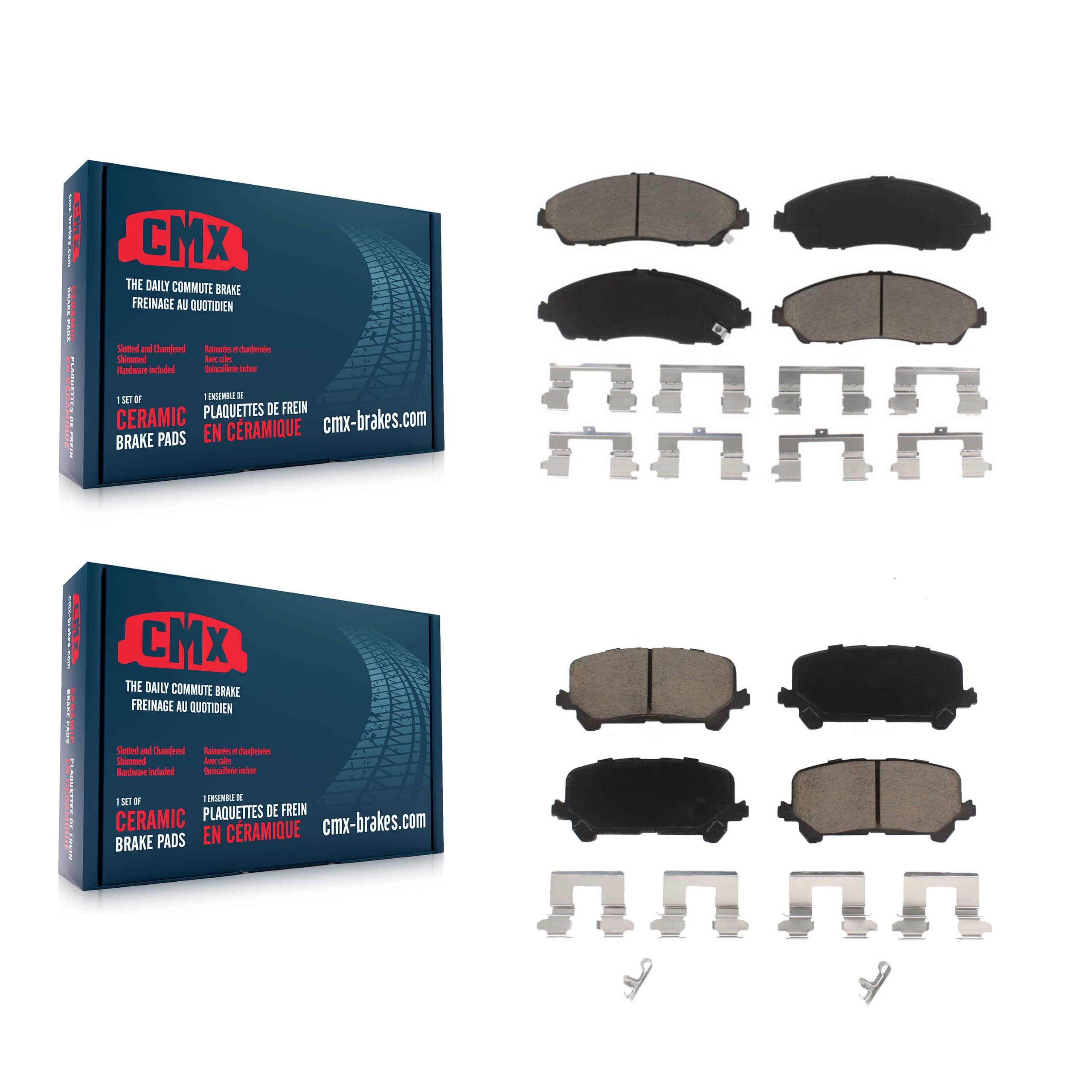 CMX - KCX-100297 - Front and Rear Disc Brake Pad Kits