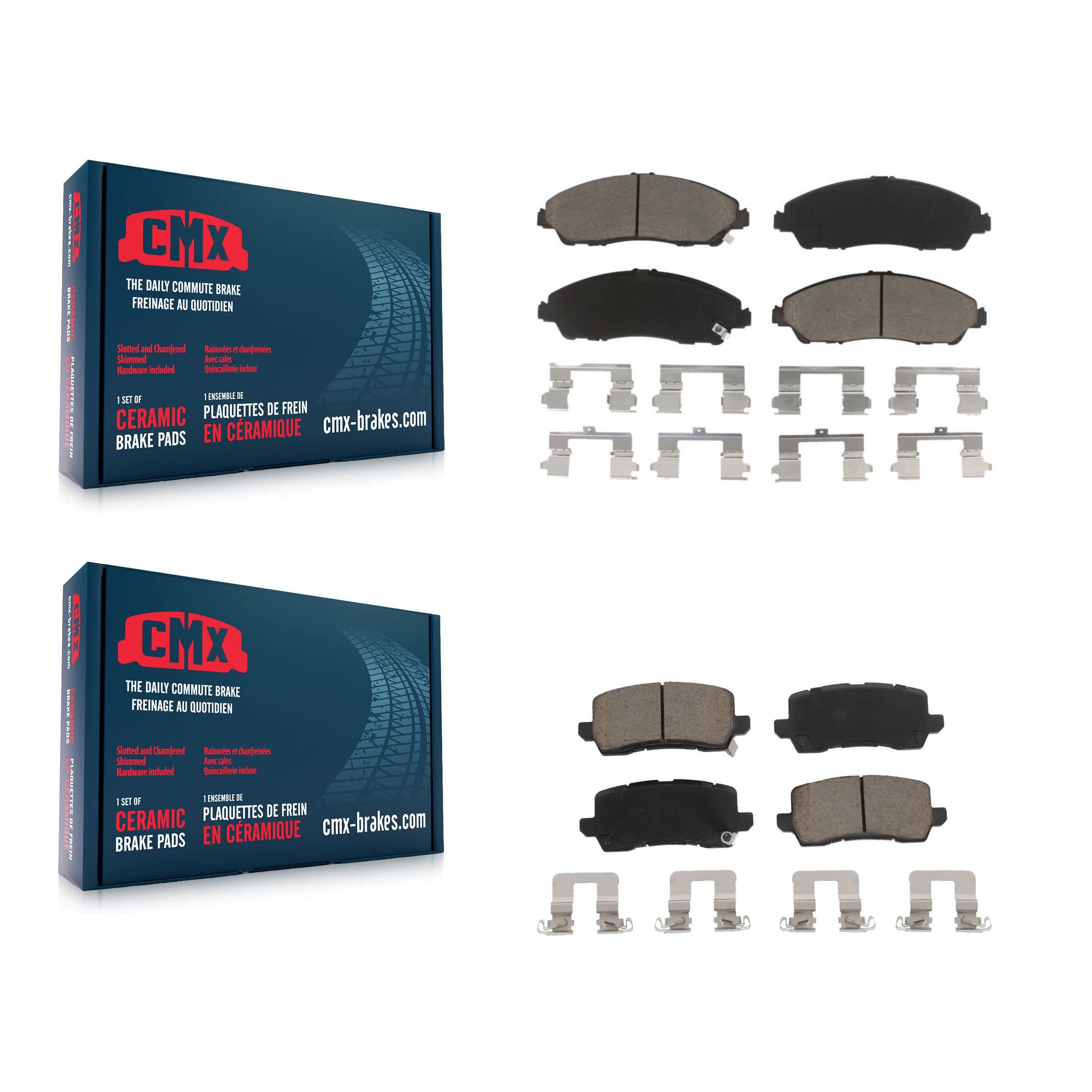 CMX - KCX-100298 - Front and Rear Disc Brake Pad Kits