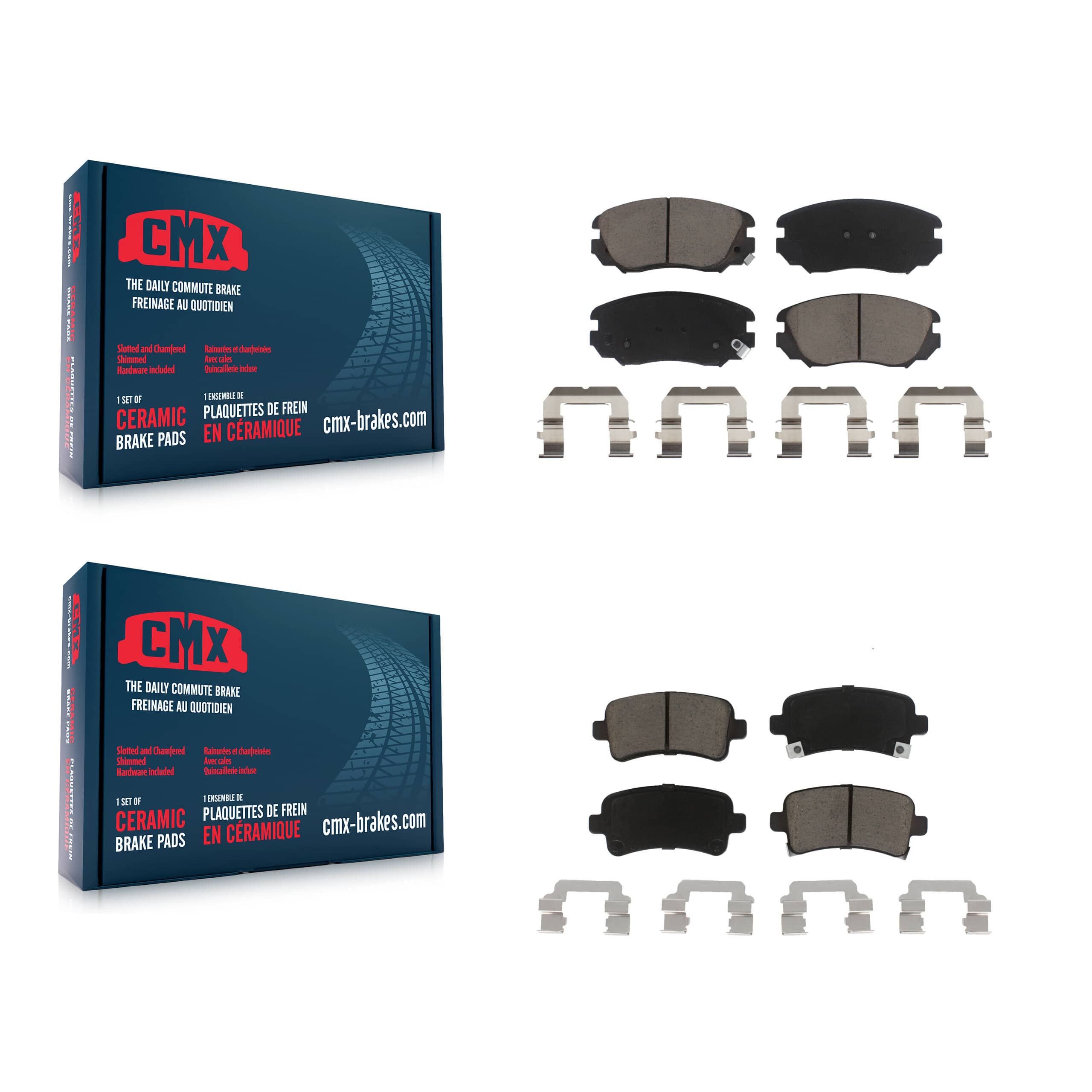 CMX - KCX-100302 - Front and Rear Disc Brake Pad Kits