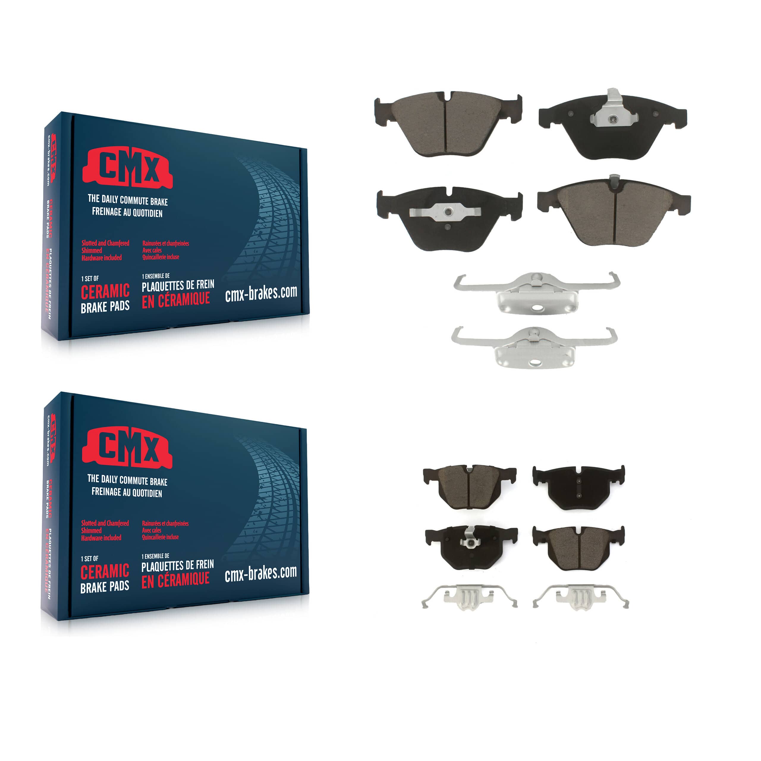 CMX - KCX-100311 - Front and Rear Disc Brake Pad Kits