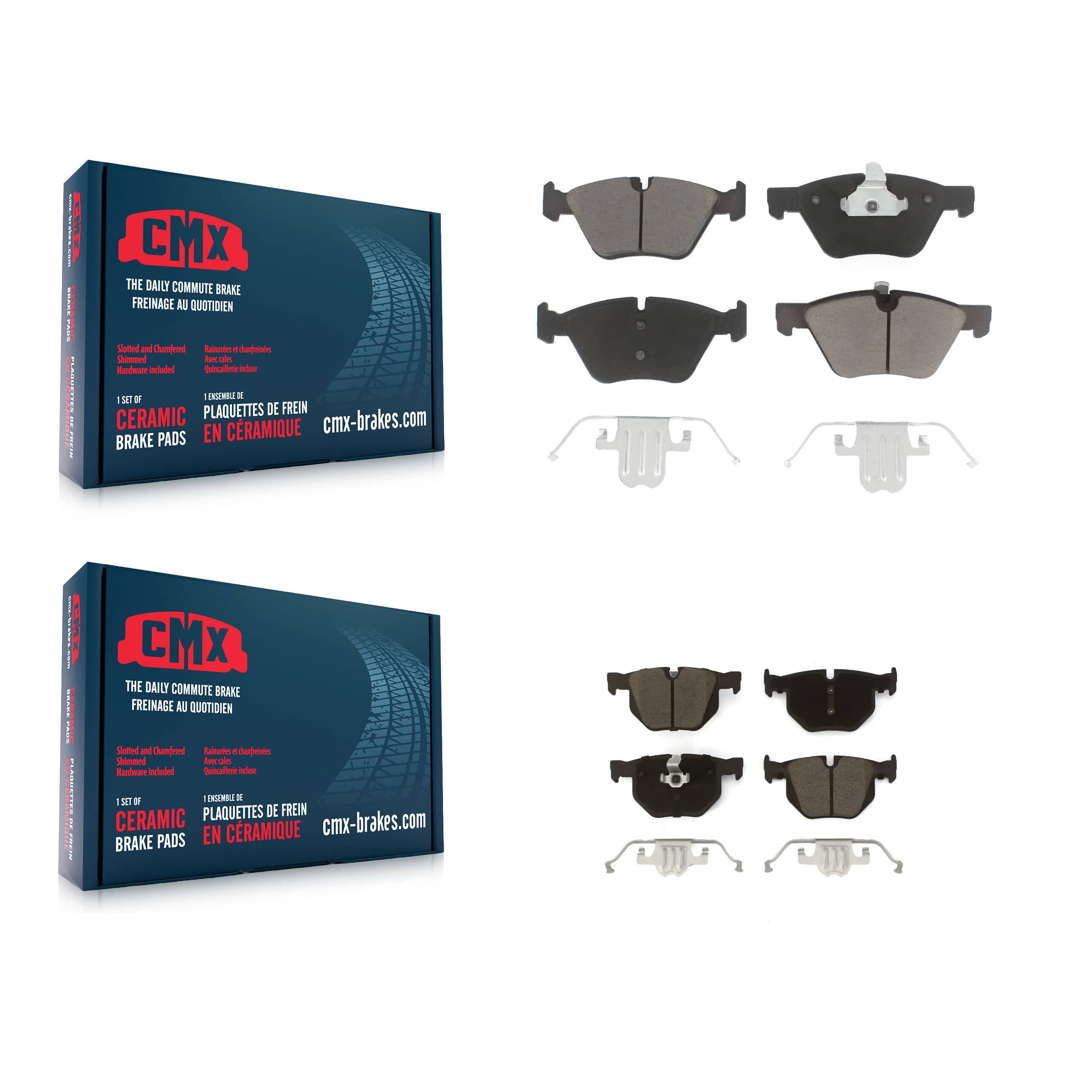 CMX - KCX-100314 - Front and Rear Disc Brake Pad Kits