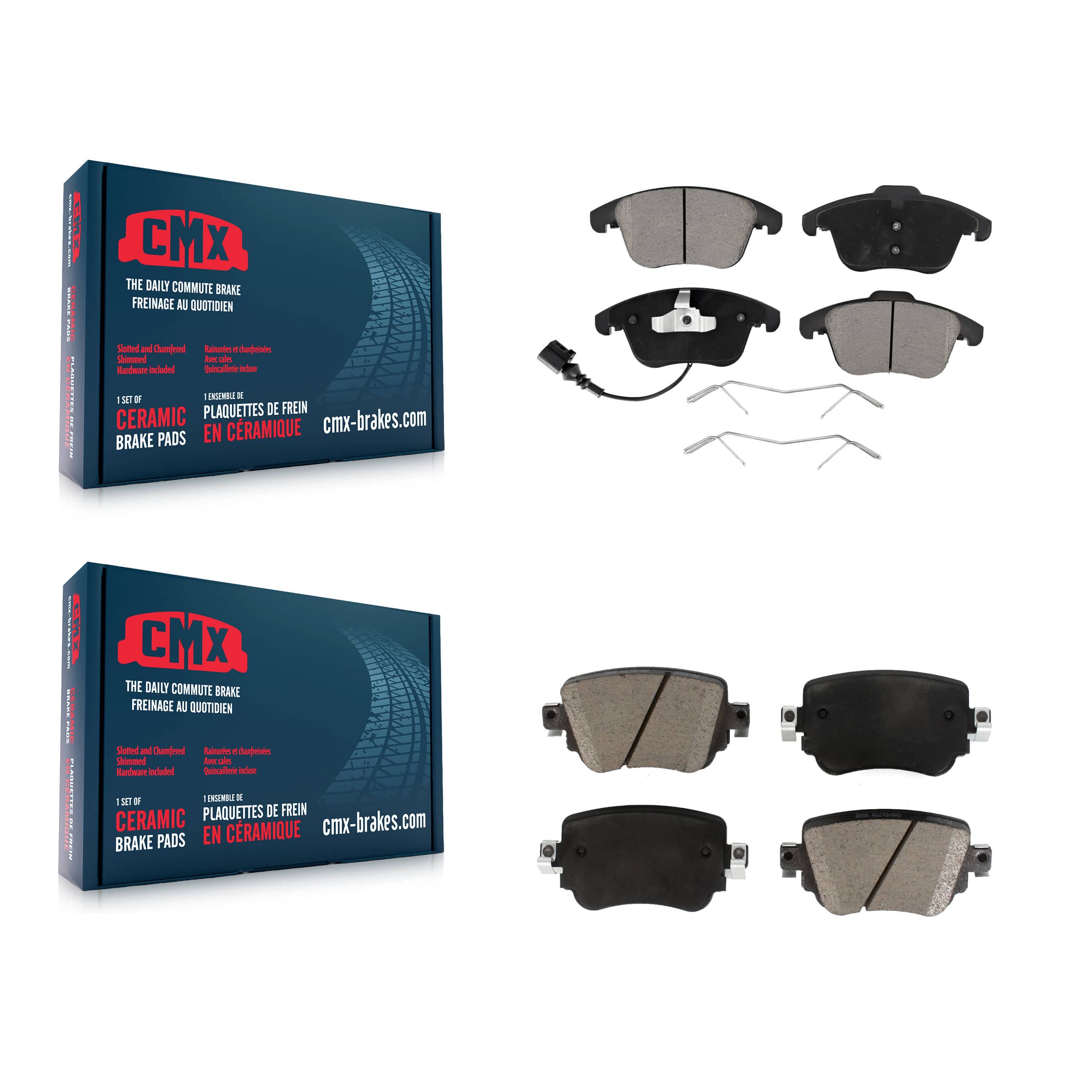 CMX - KCX-100325 - Front and Rear Disc Brake Pad Kits