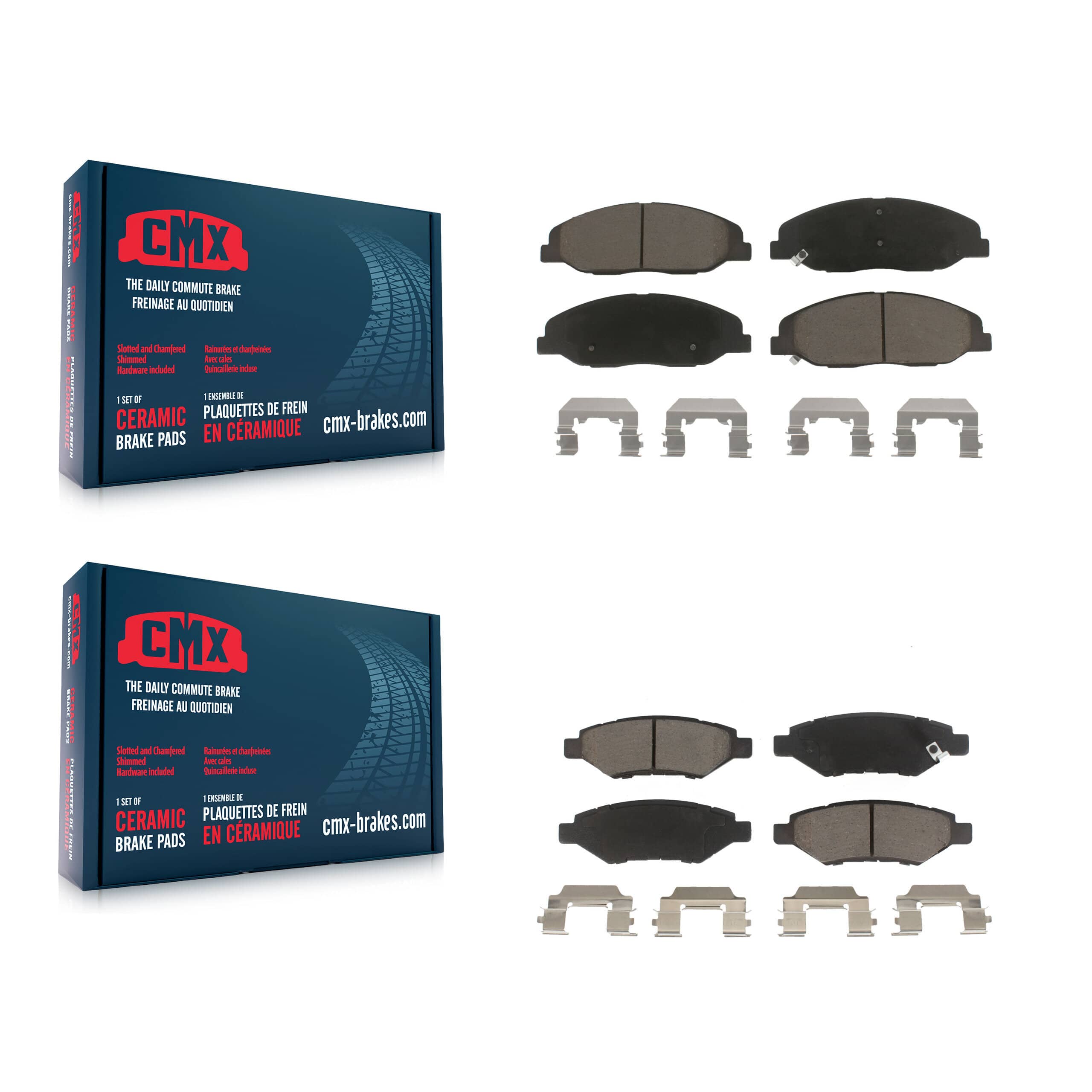 CMX - KCX-100338 - Front and Rear Disc Brake Pad Kits