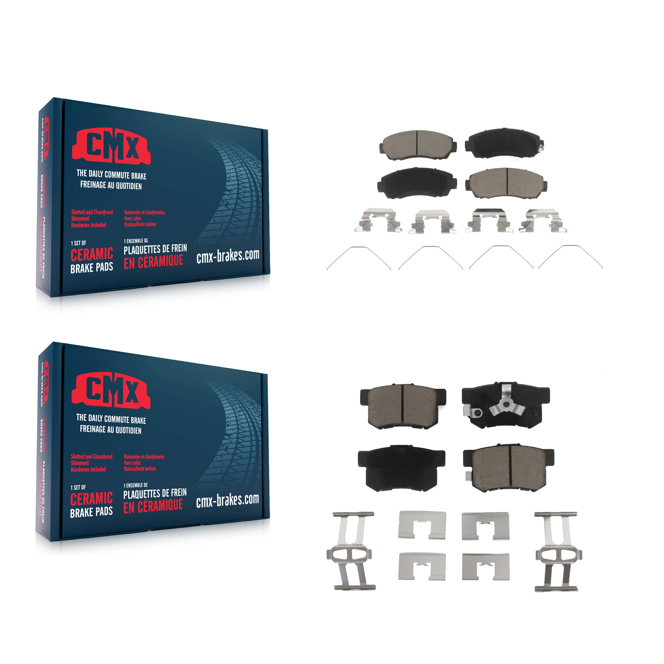 CMX - KCX-100345 - Front and Rear Disc Brake Pad Kits