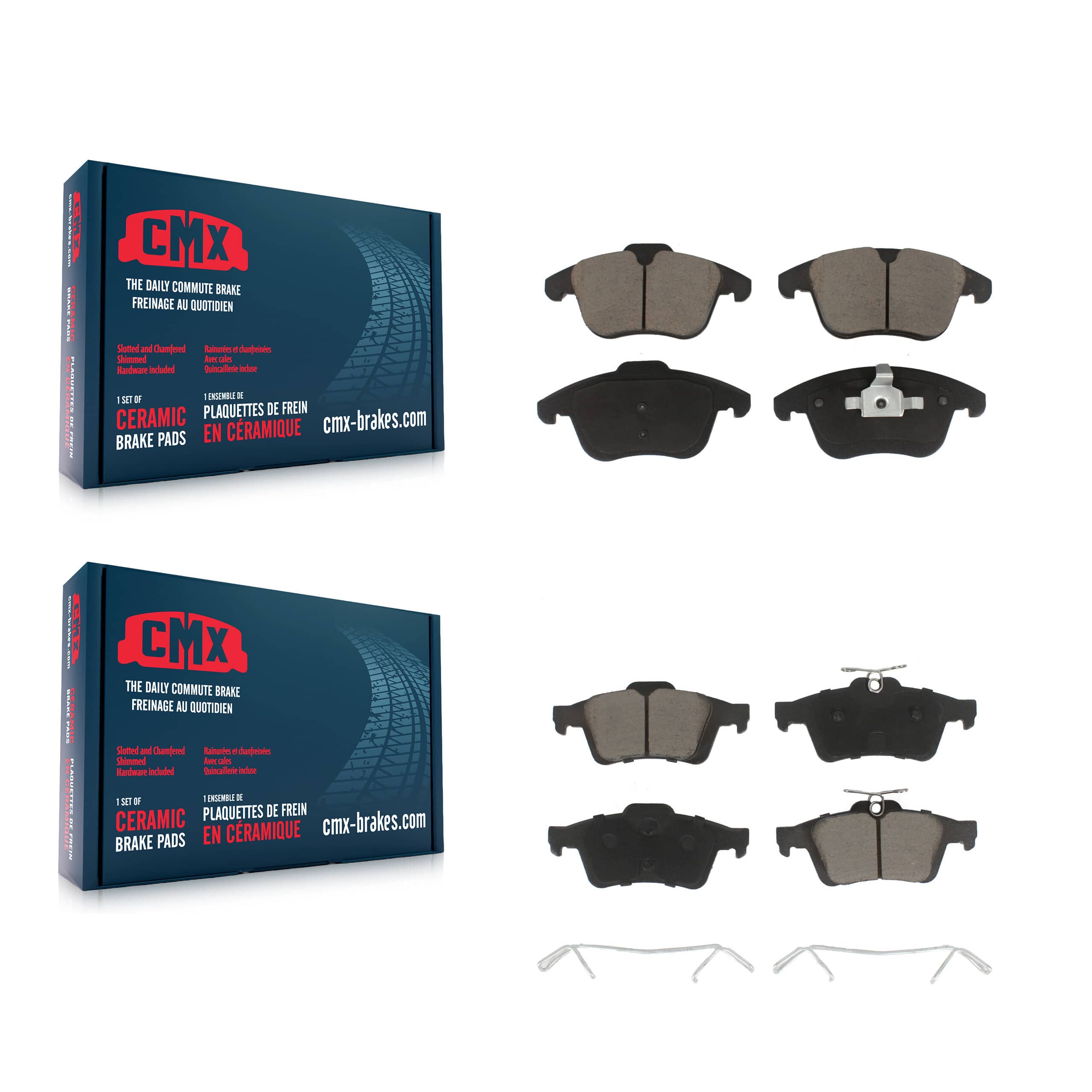 CMX - KCX-100360 - Front and Rear Disc Brake Pad Kits