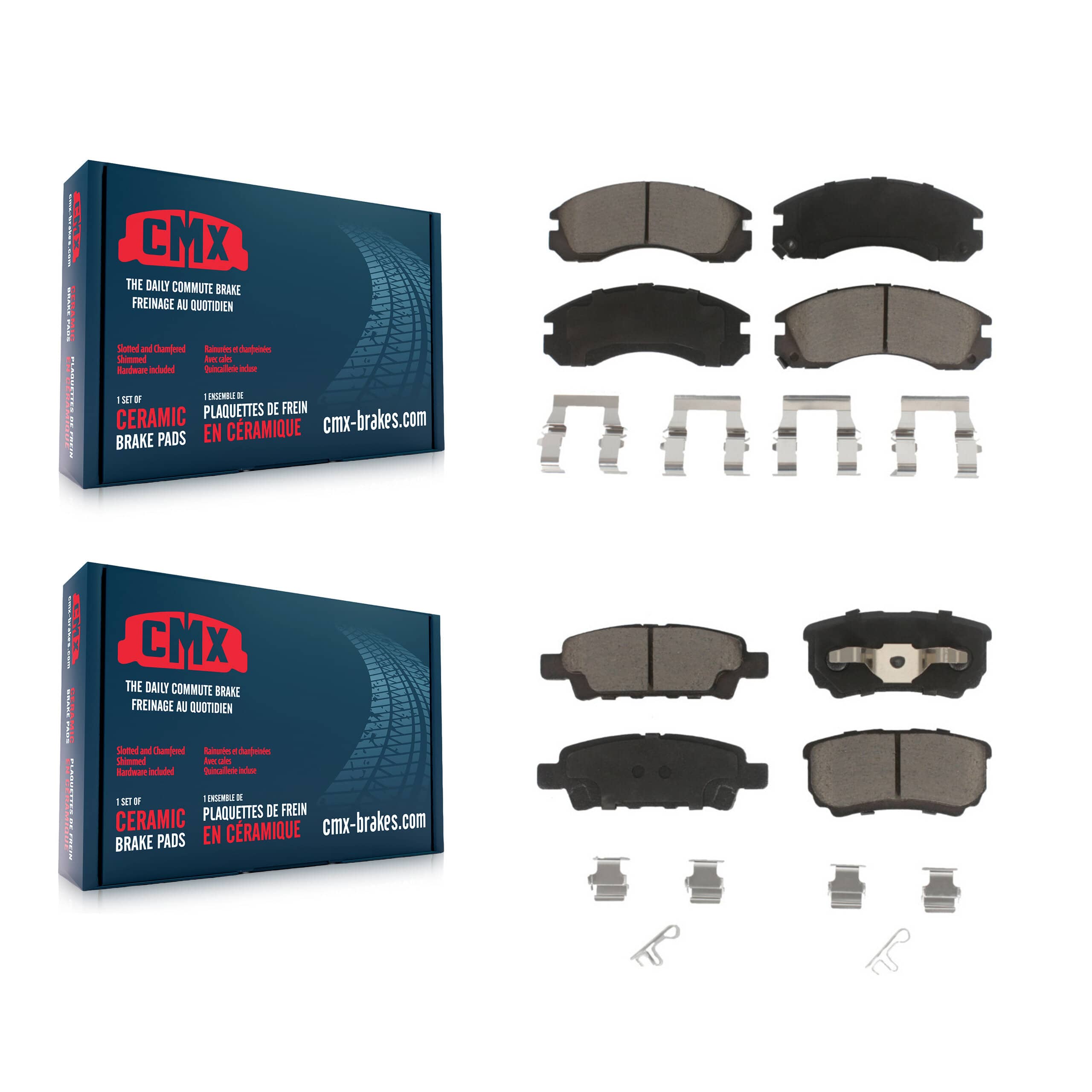 CMX - KCX-100370 - Front and Rear Disc Brake Pad Kits