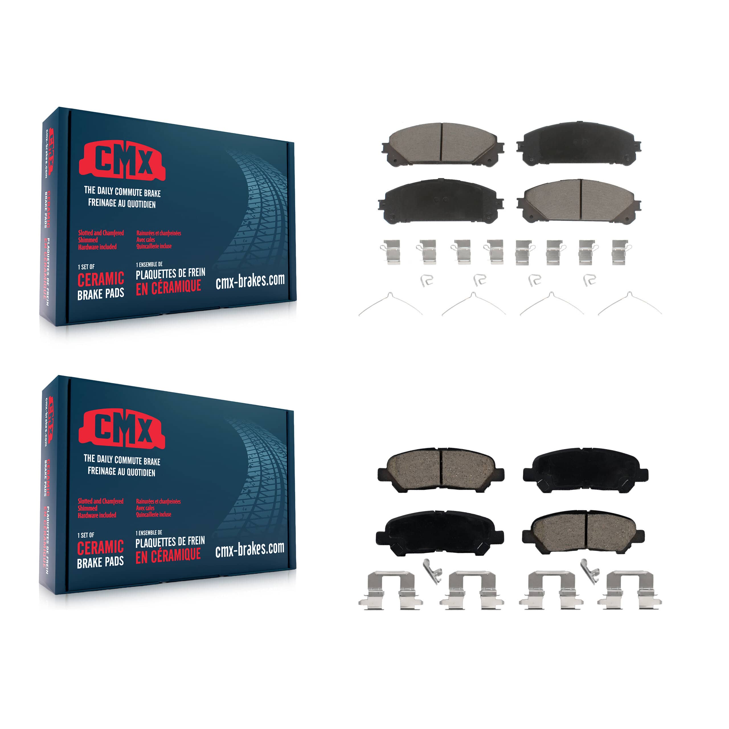CMX - KCX-100384 - Front and Rear Disc Brake Pad Kits