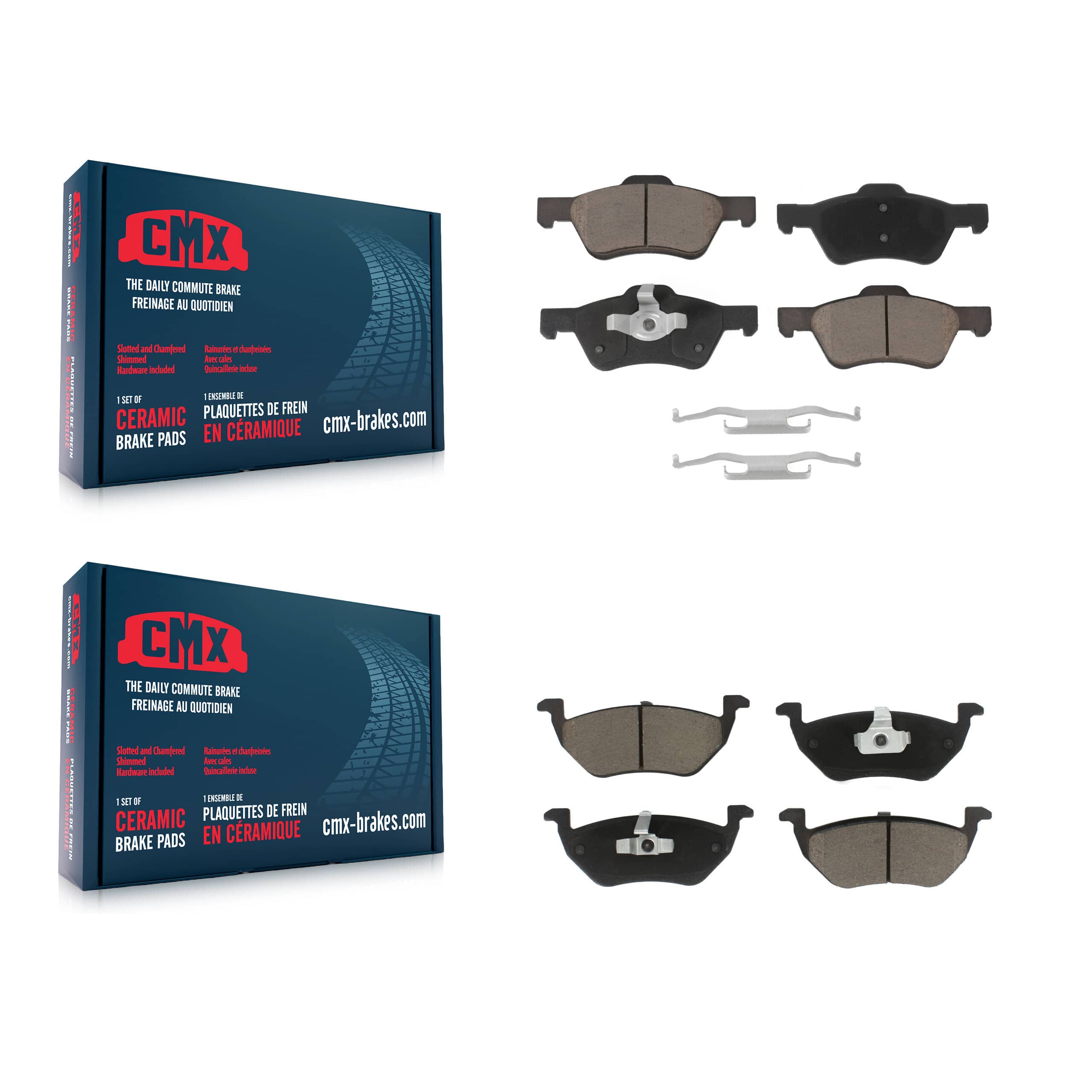 CMX - KCX-100406 - Front and Rear Disc Brake Pad Kits