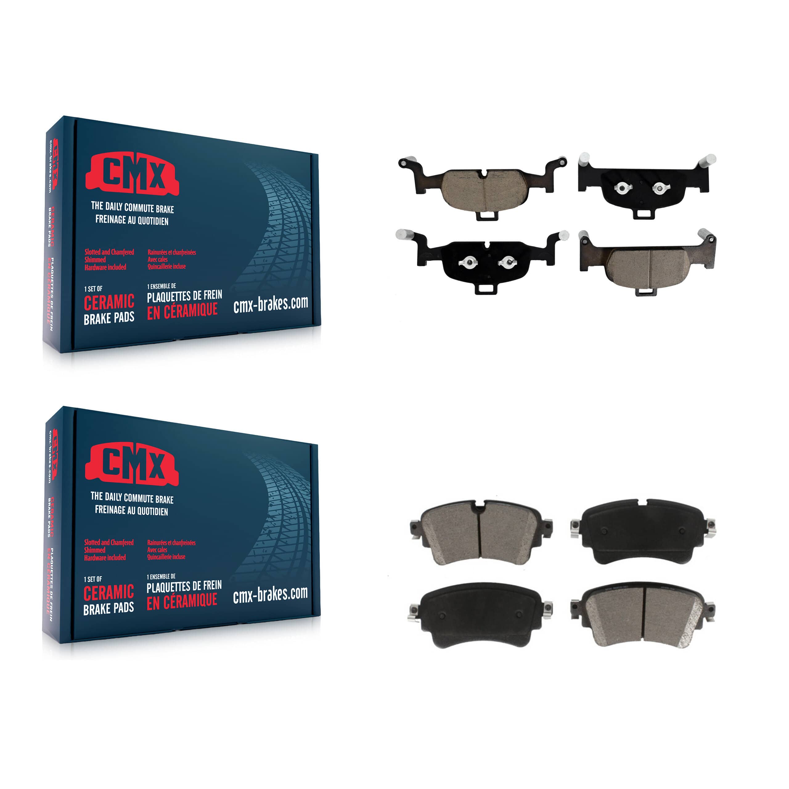 CMX - KCX-100411 - Front and Rear Disc Brake Pad Kits