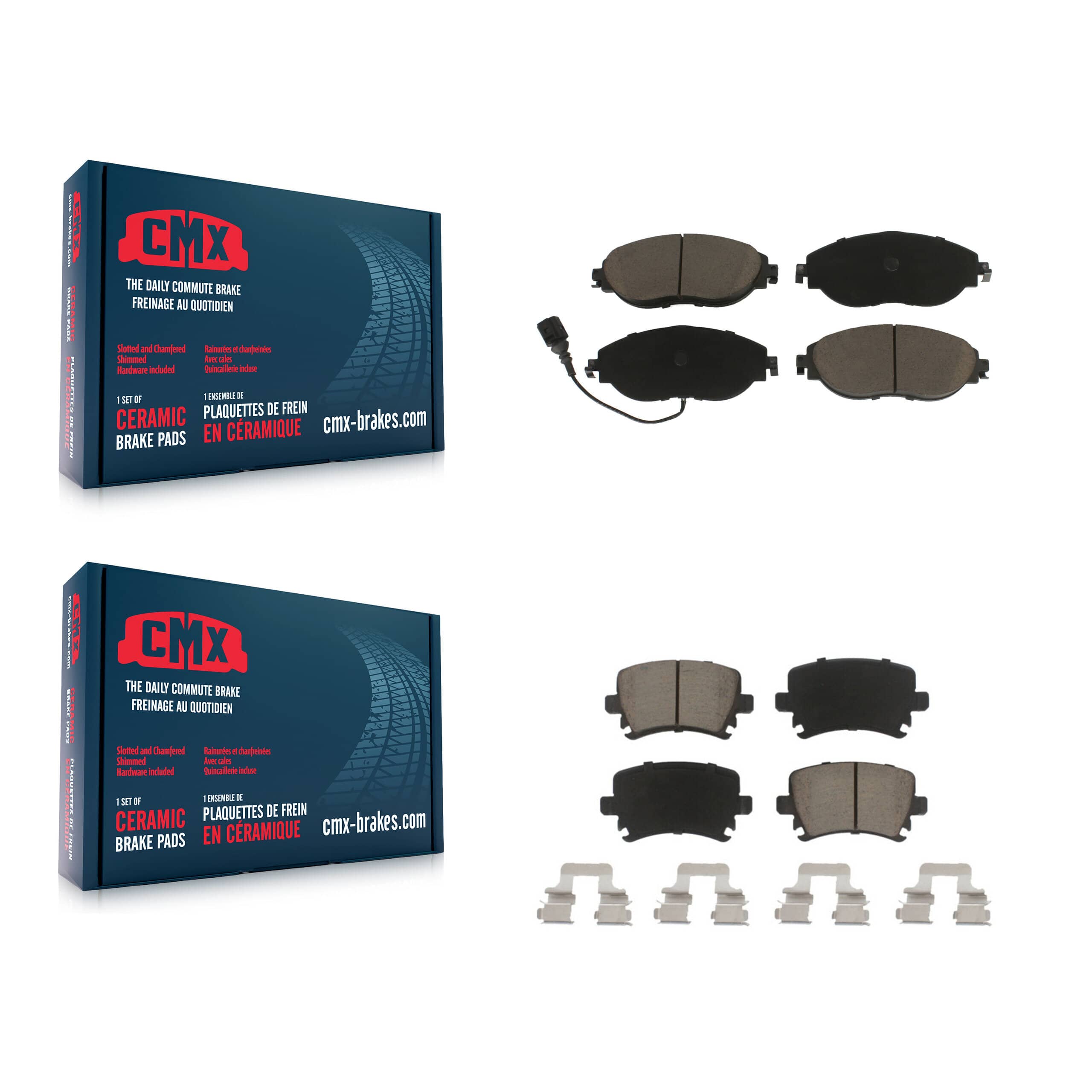 CMX - KCX-100414 - Front and Rear Disc Brake Pad Kits
