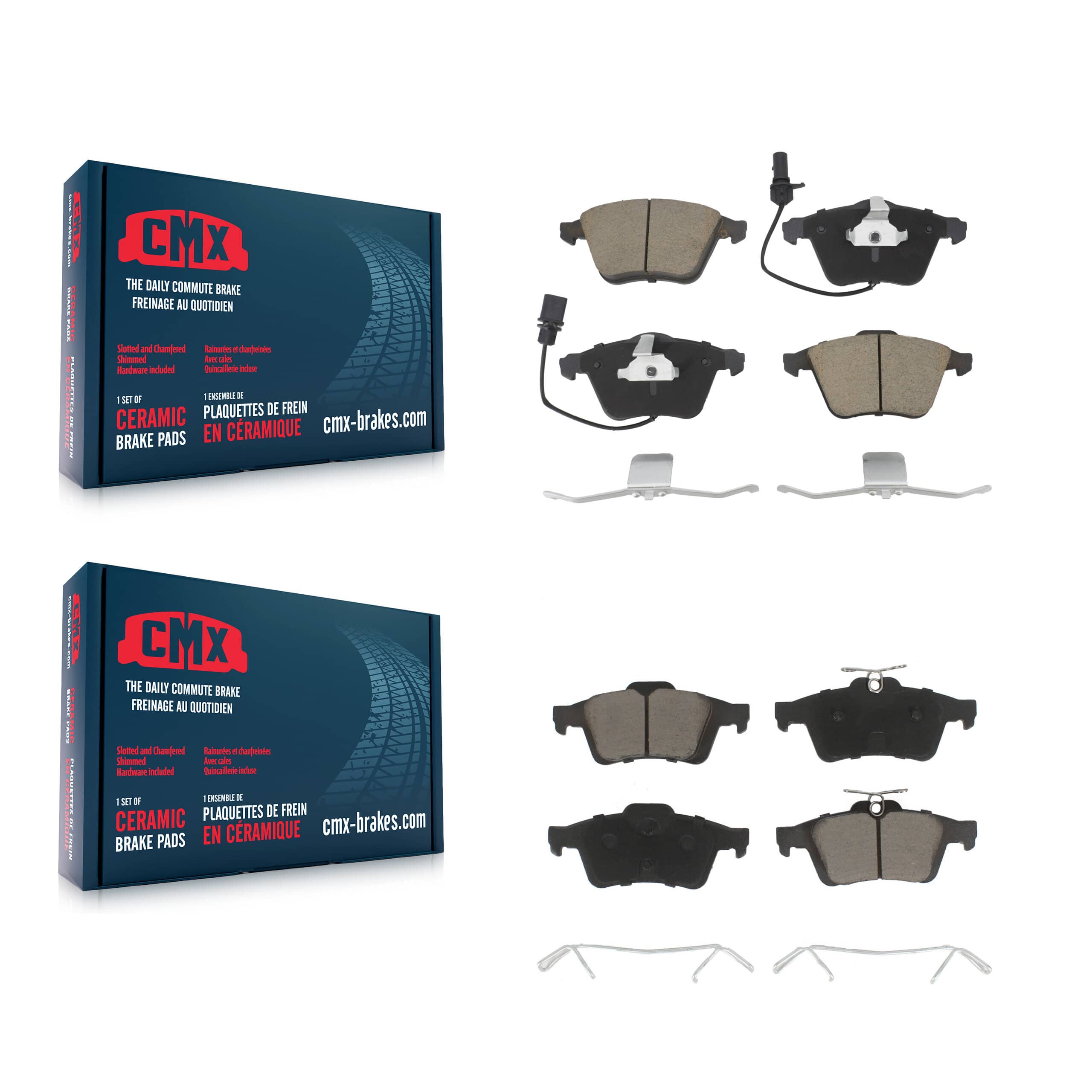 CMX - KCX-100420 - Front and Rear Disc Brake Pad Kits