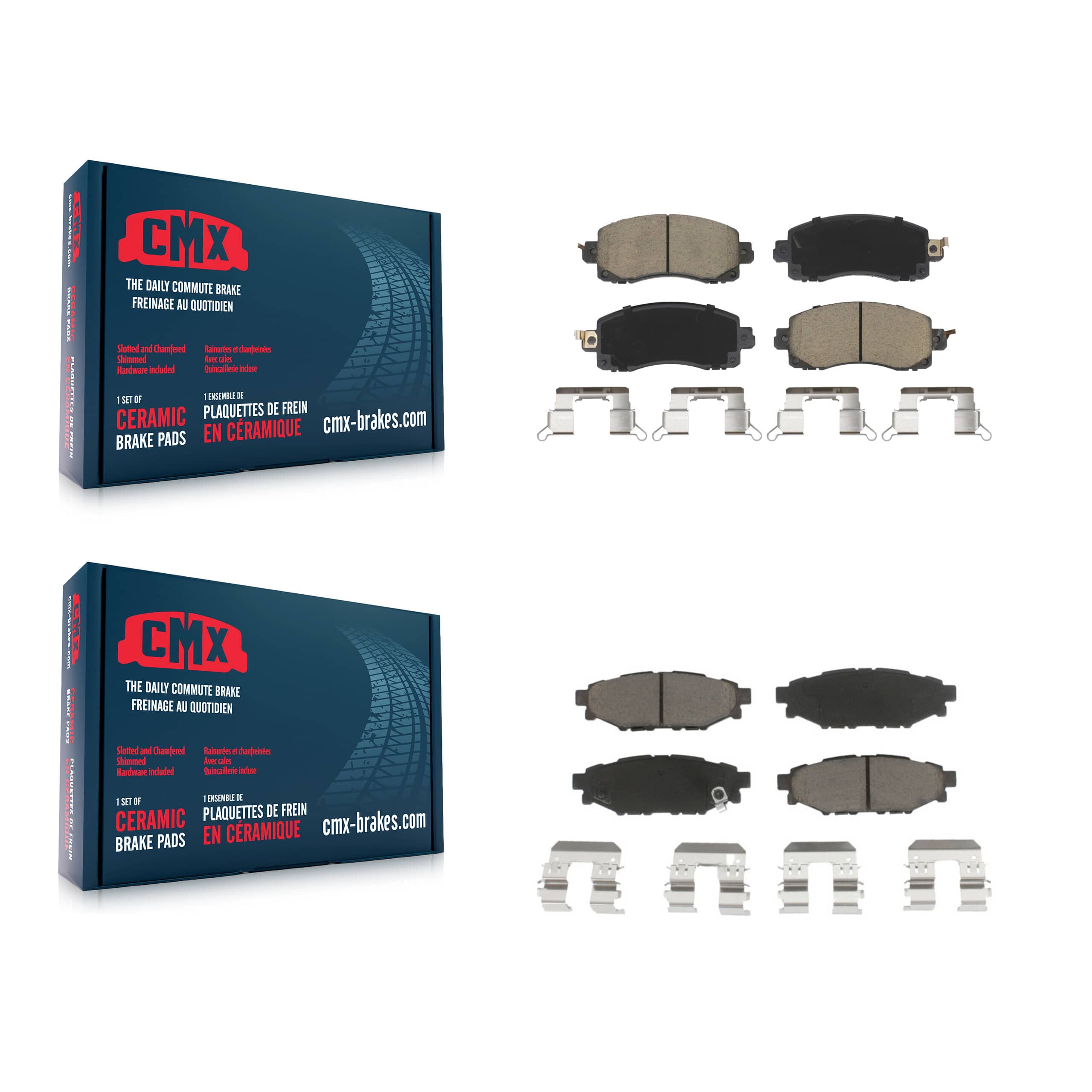 CMX - KCX-100452 - Front and Rear Disc Brake Pad Kits