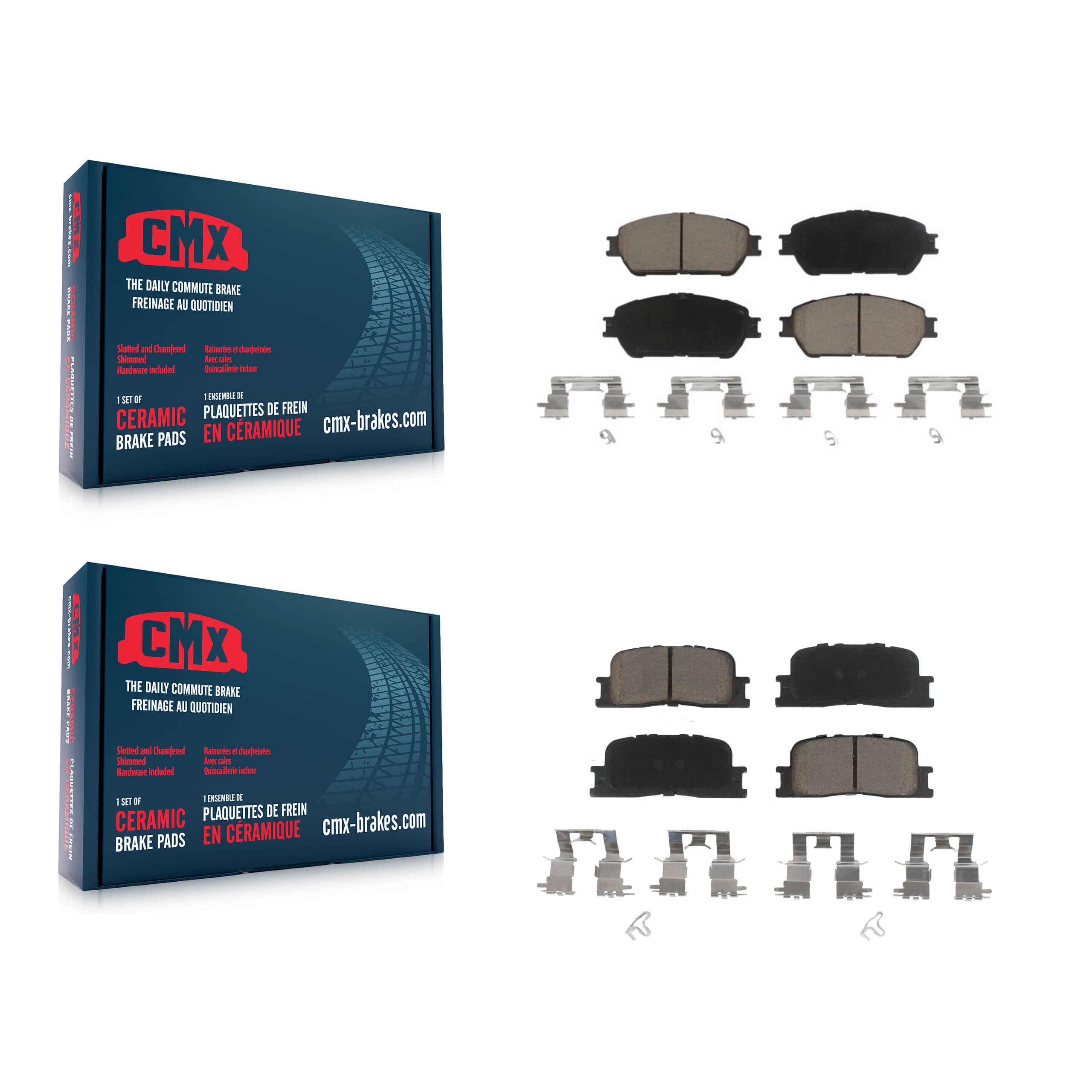 CMX - KCX-100496 - Front and Rear Disc Brake Pad Kits