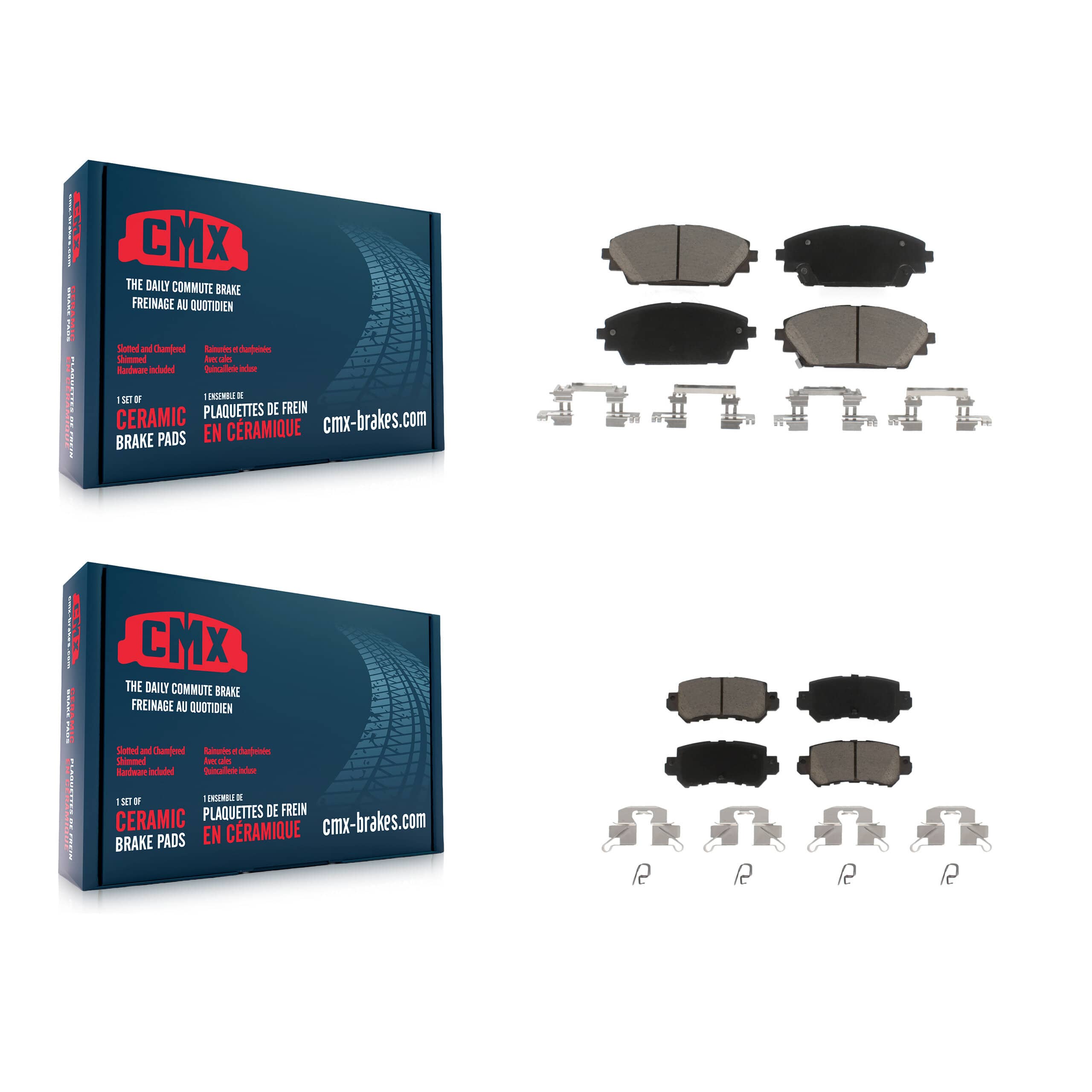 CMX - KCX-100524 - Front and Rear Disc Brake Pad Kits