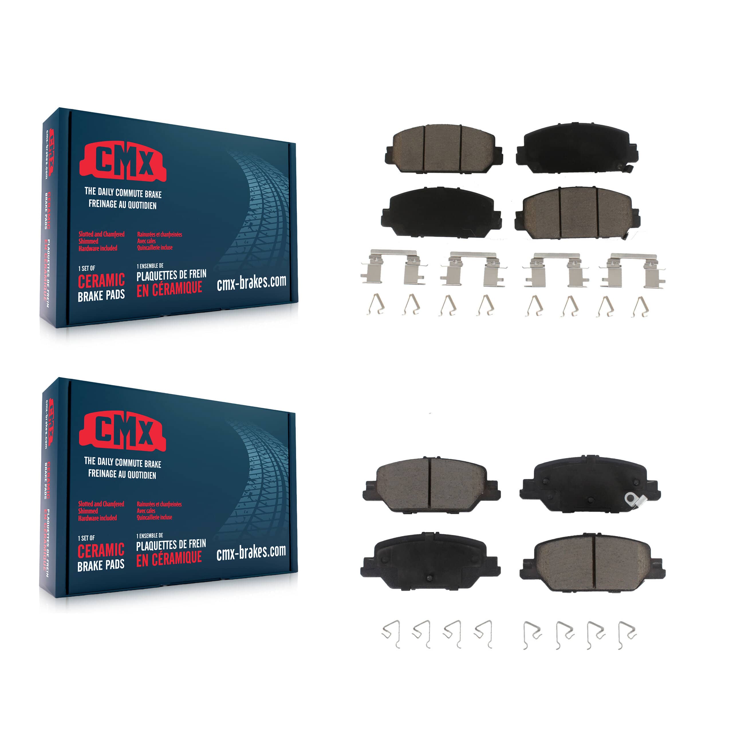 CMX - KCX-100525 - Front and Rear Disc Brake Pad Kits