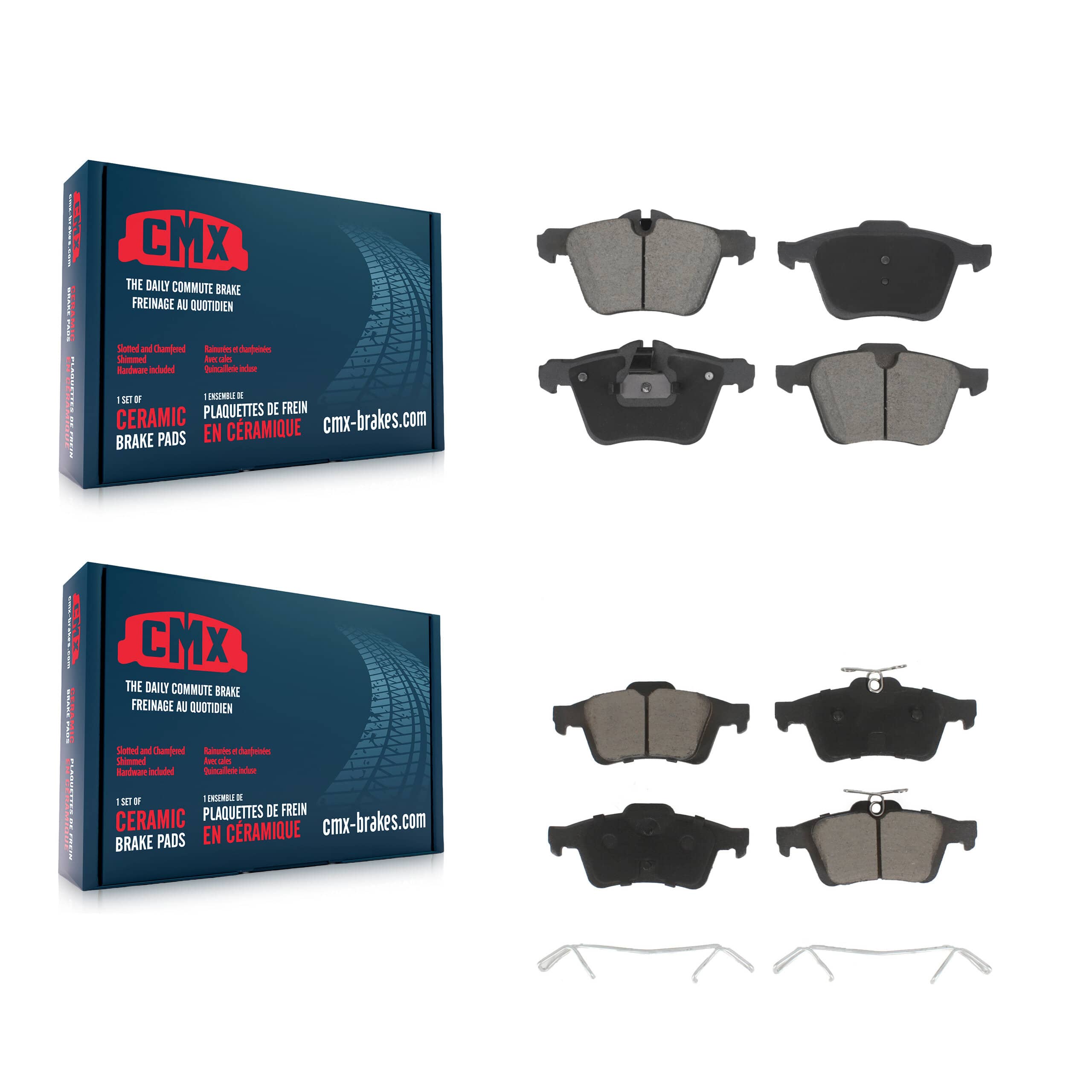 CMX - KCX-100586 - Front and Rear Disc Brake Pad Kits