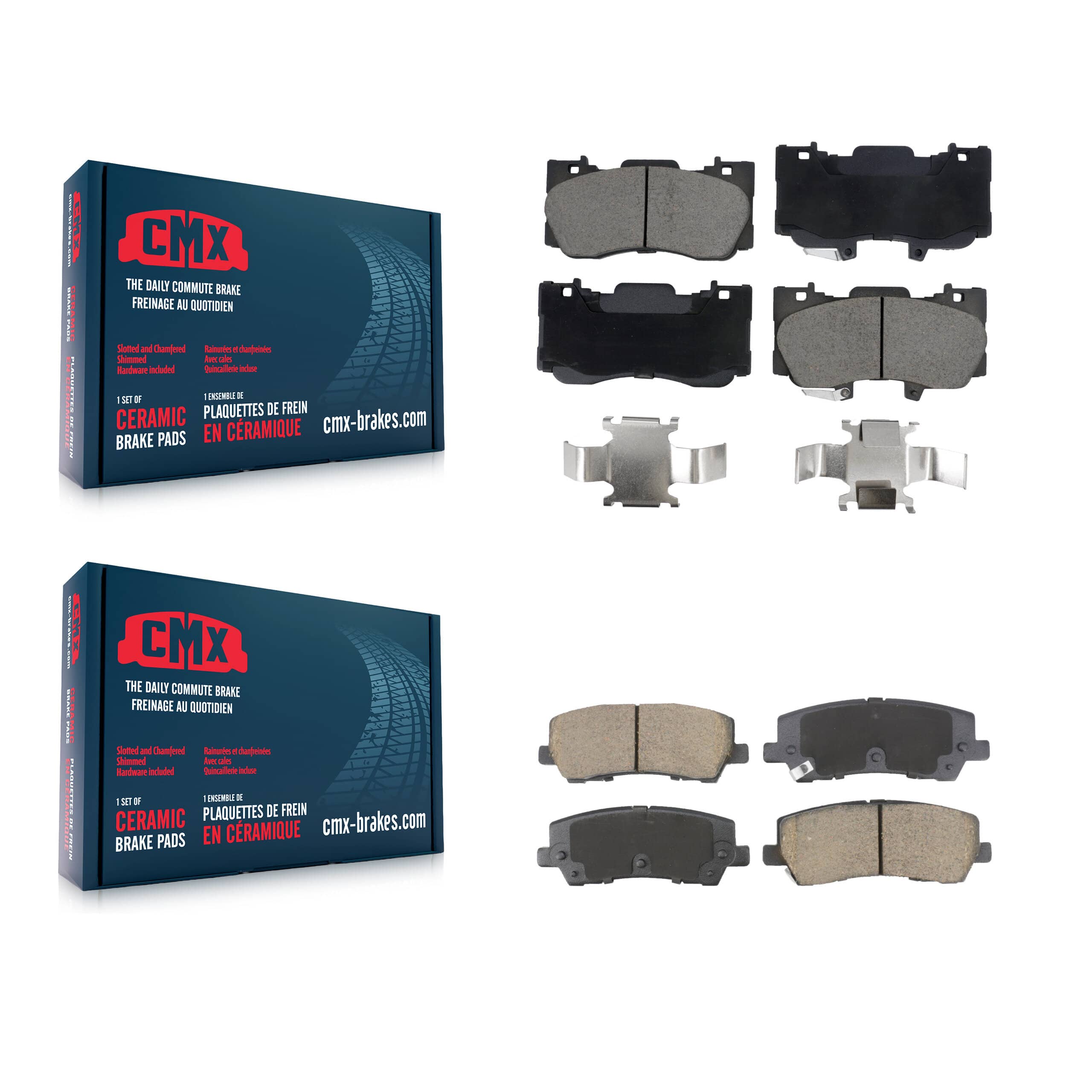 CMX - KCX-100590 - Front and Rear Disc Brake Pad Kits