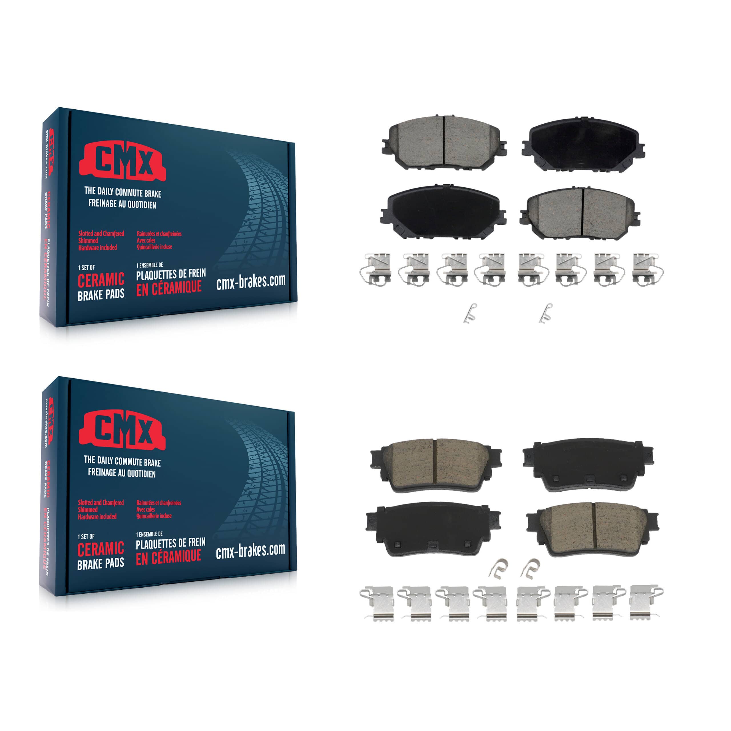 CMX - KCX-100604 - Front and Rear Disc Brake Pad Kits