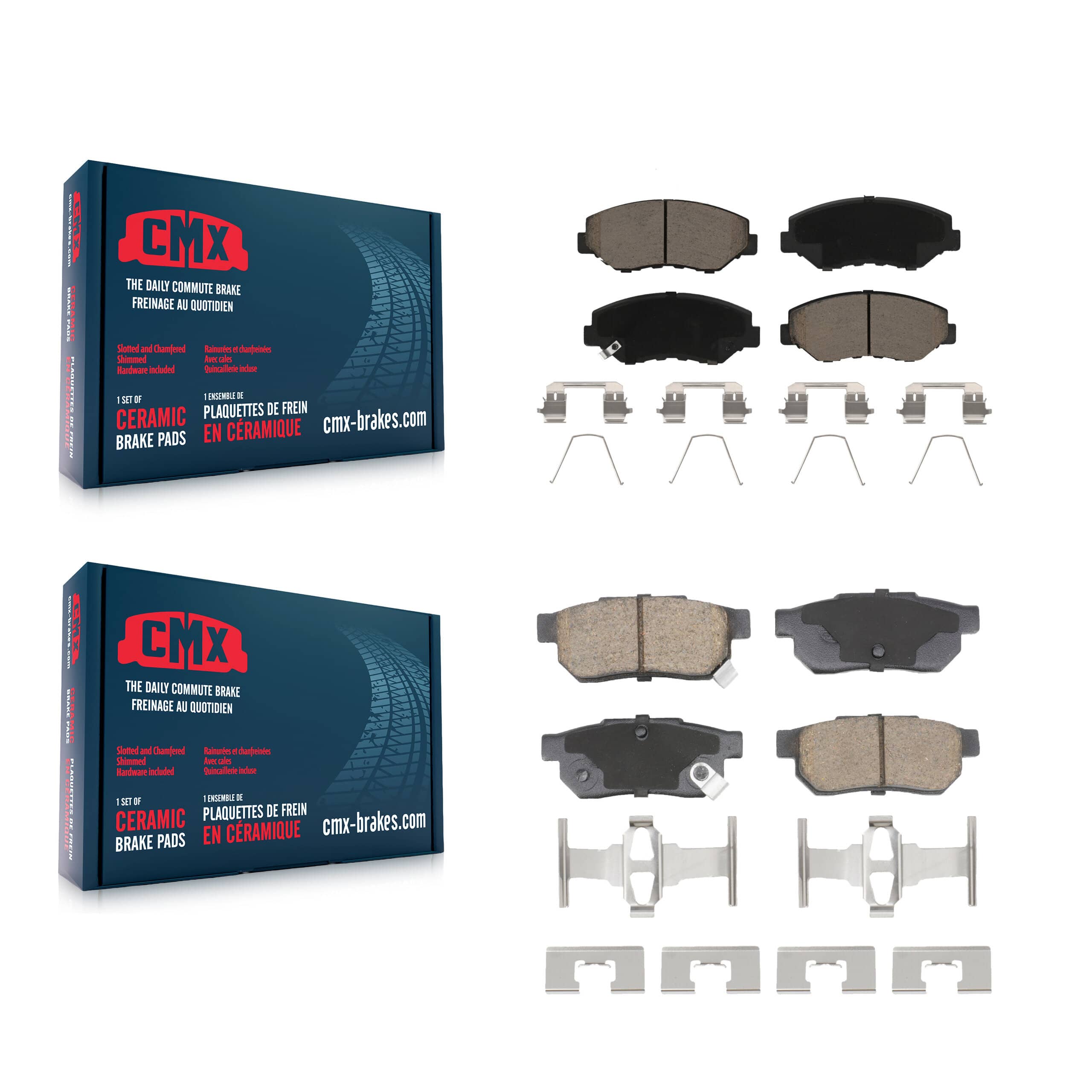 CMX - KCX-100608 - Front and Rear Disc Brake Pad Kits