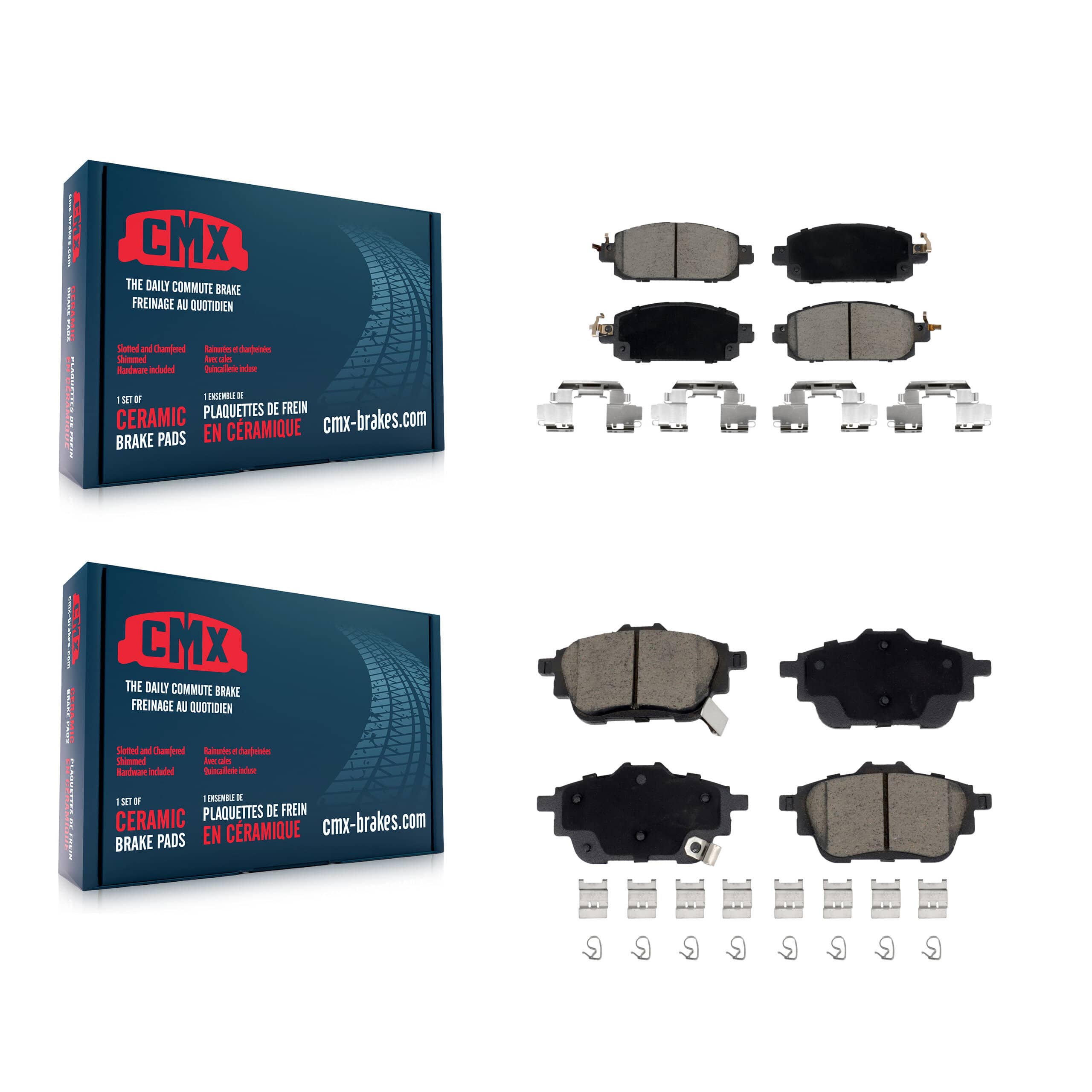CMX - KCX-100620 - Front and Rear Disc Brake Pad Kits