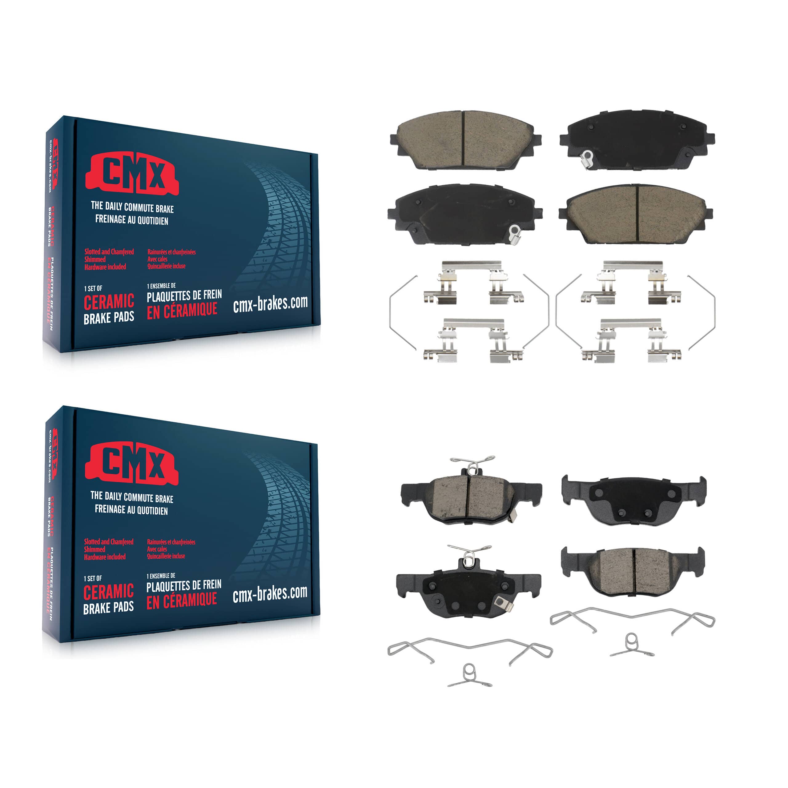 CMX - KCX-100626 - Front and Rear Disc Brake Pad Kits