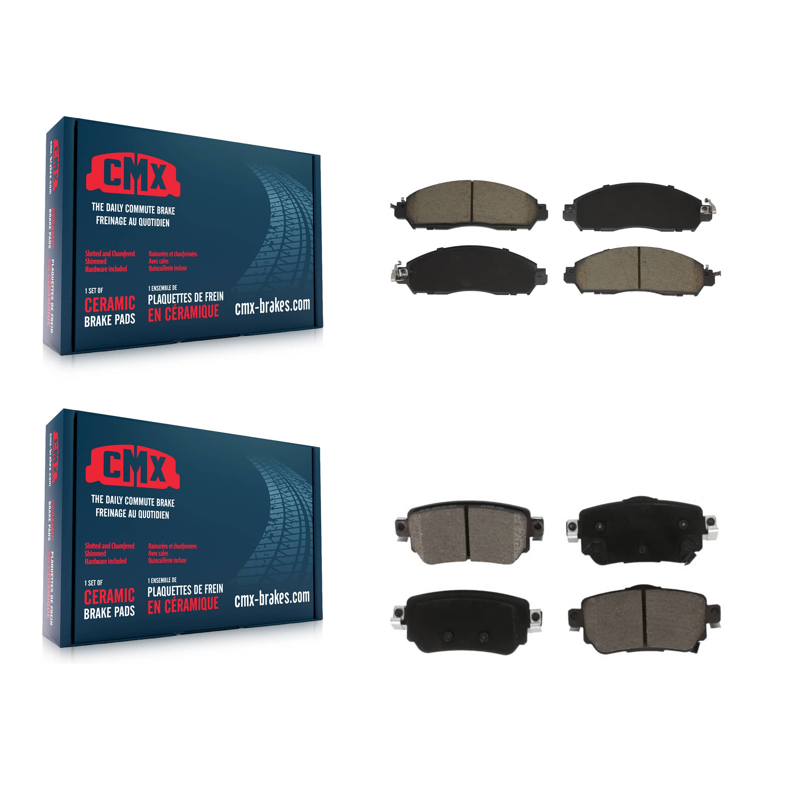 CMX - KCX-100637 - Front and Rear Disc Brake Pad Kits