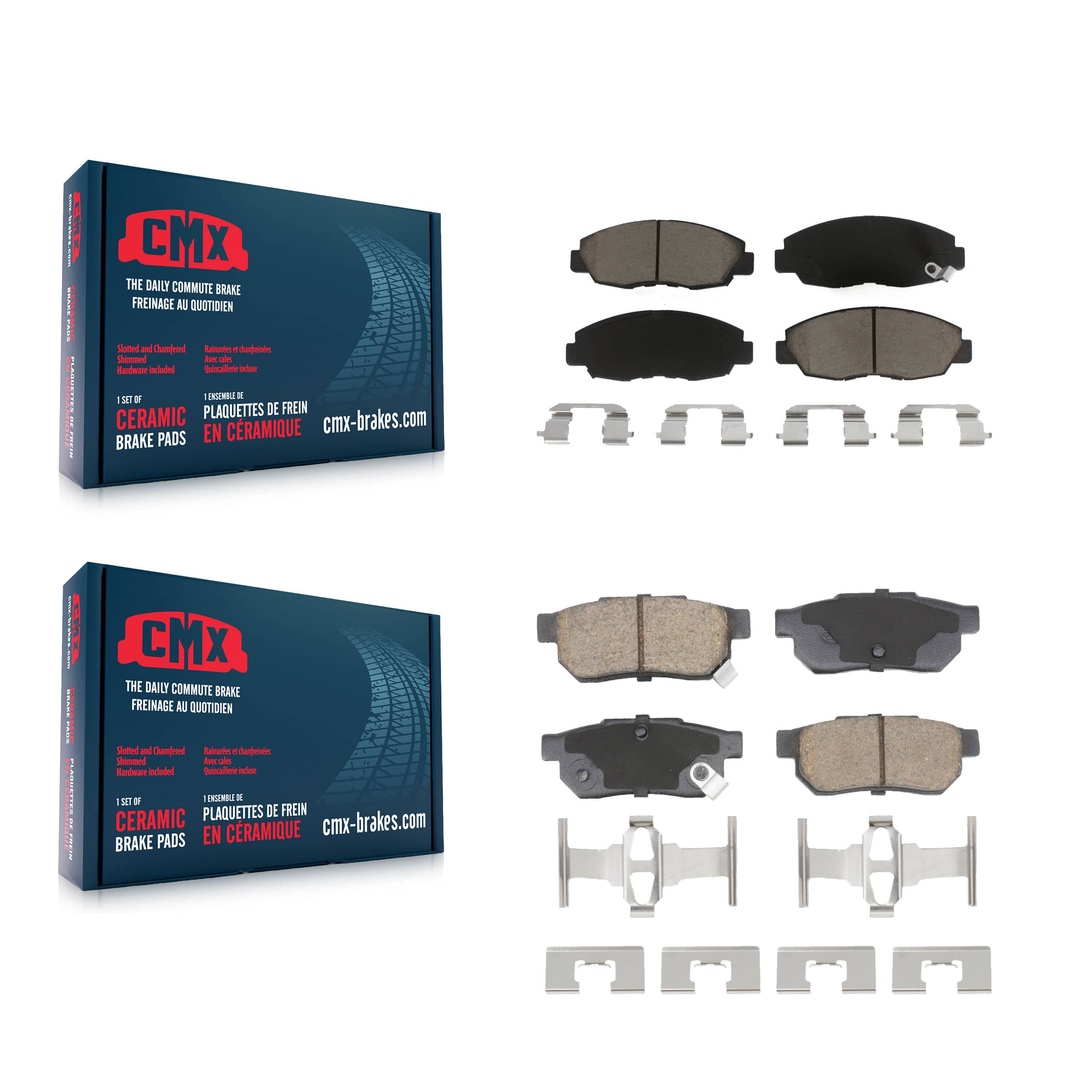CMX - KCX-100645 - Front and Rear Disc Brake Pad Kits