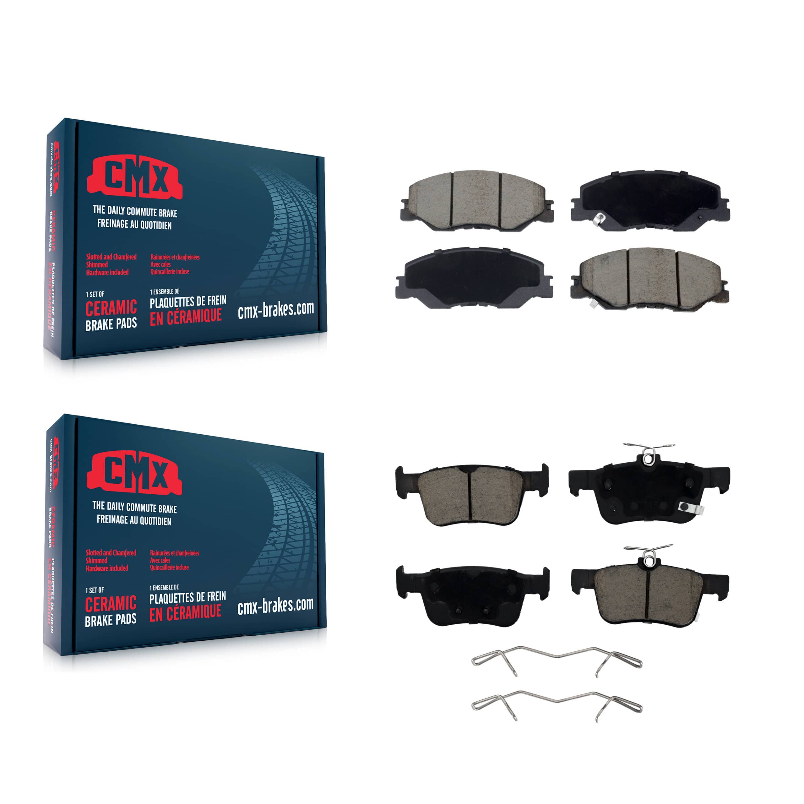 CMX - KCX-100707 - Front and Rear Disc Brake Pad Kits