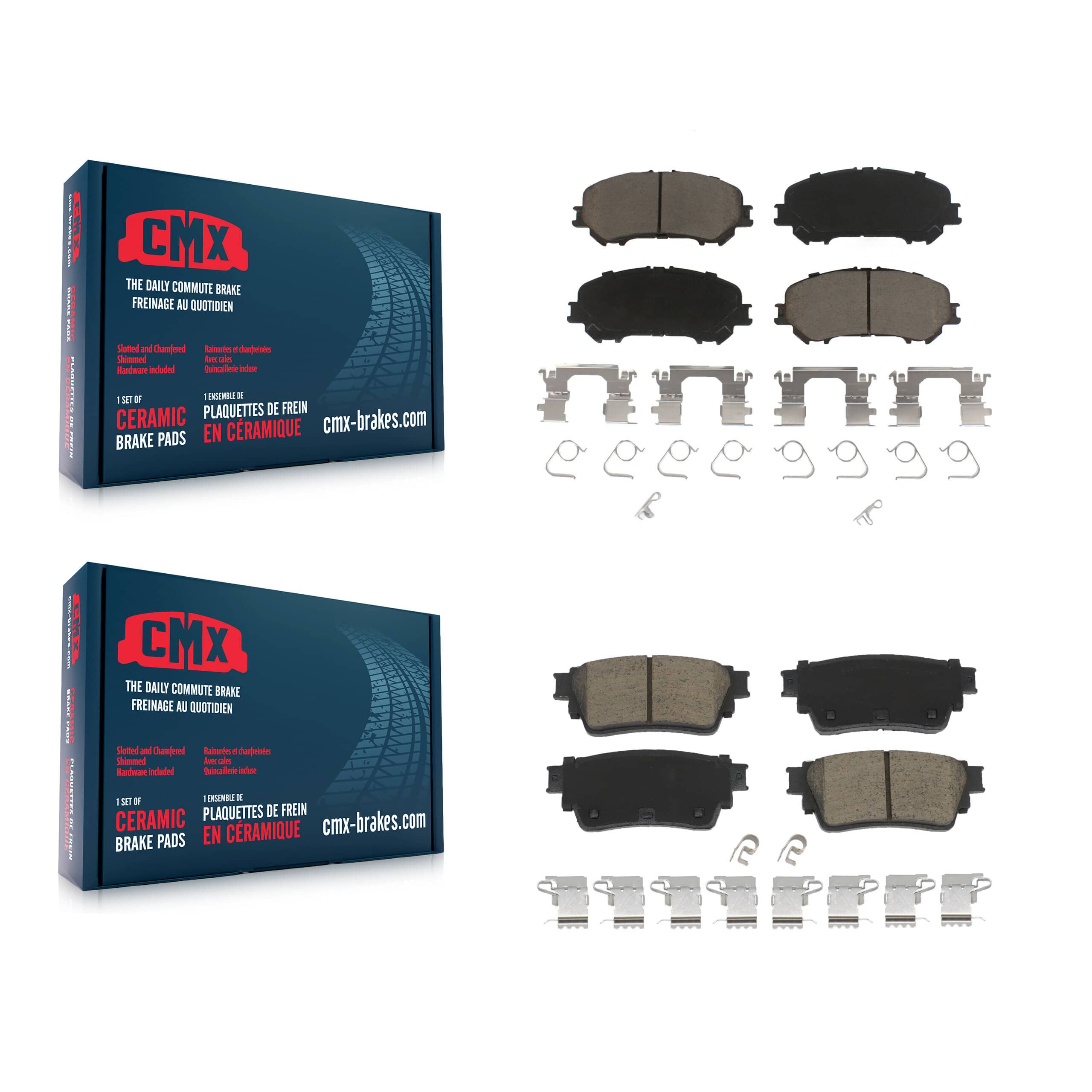 CMX - KCX-100720 - Front and Rear Disc Brake Pad Kits