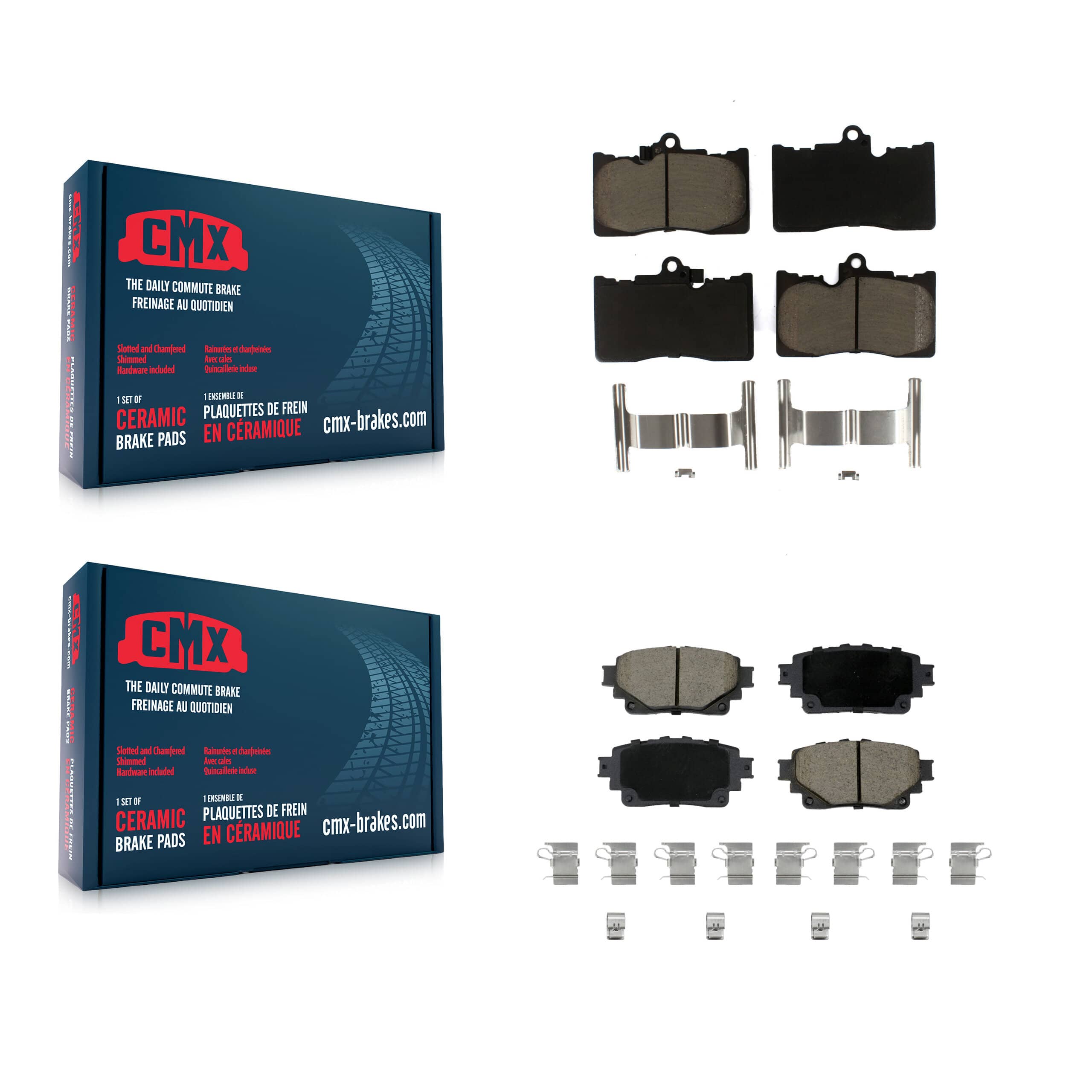 CMX - KCX-100736 - Front and Rear Disc Brake Pad Kits