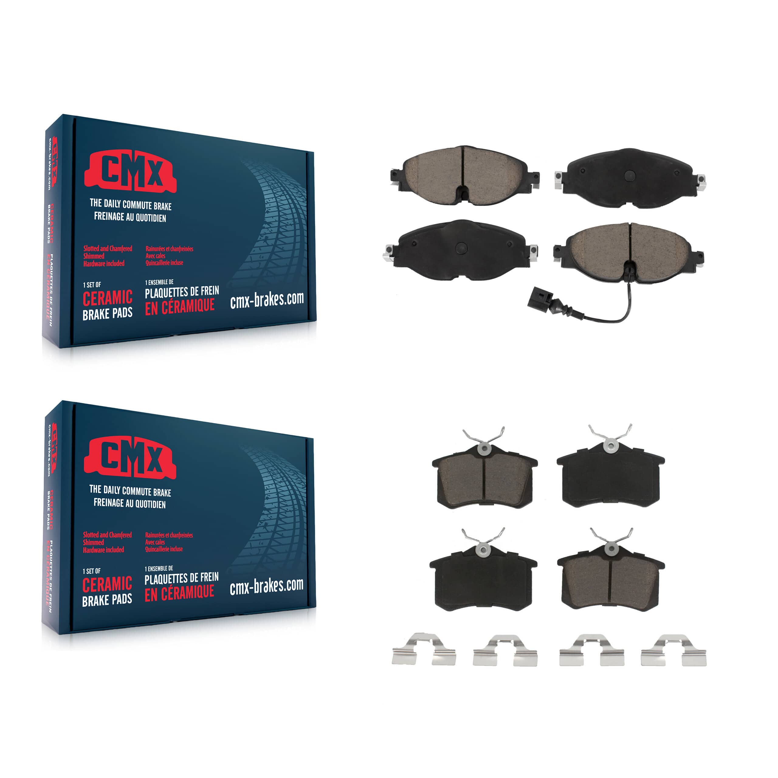 CMX - KCX-100742 - Front and Rear Disc Brake Pad Kits