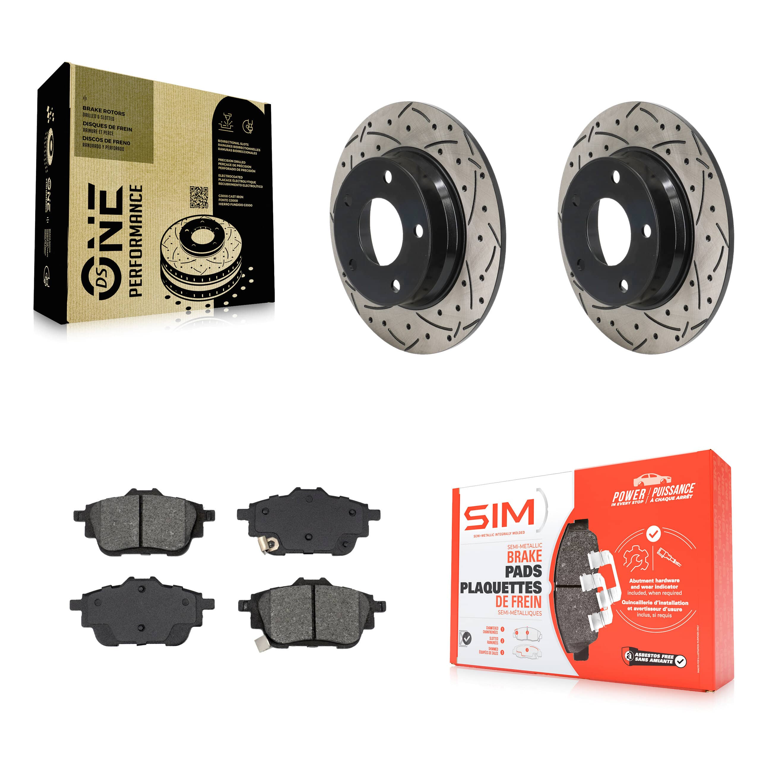 Transit Auto - KDS-101057 - Rear Disc Brake Kits