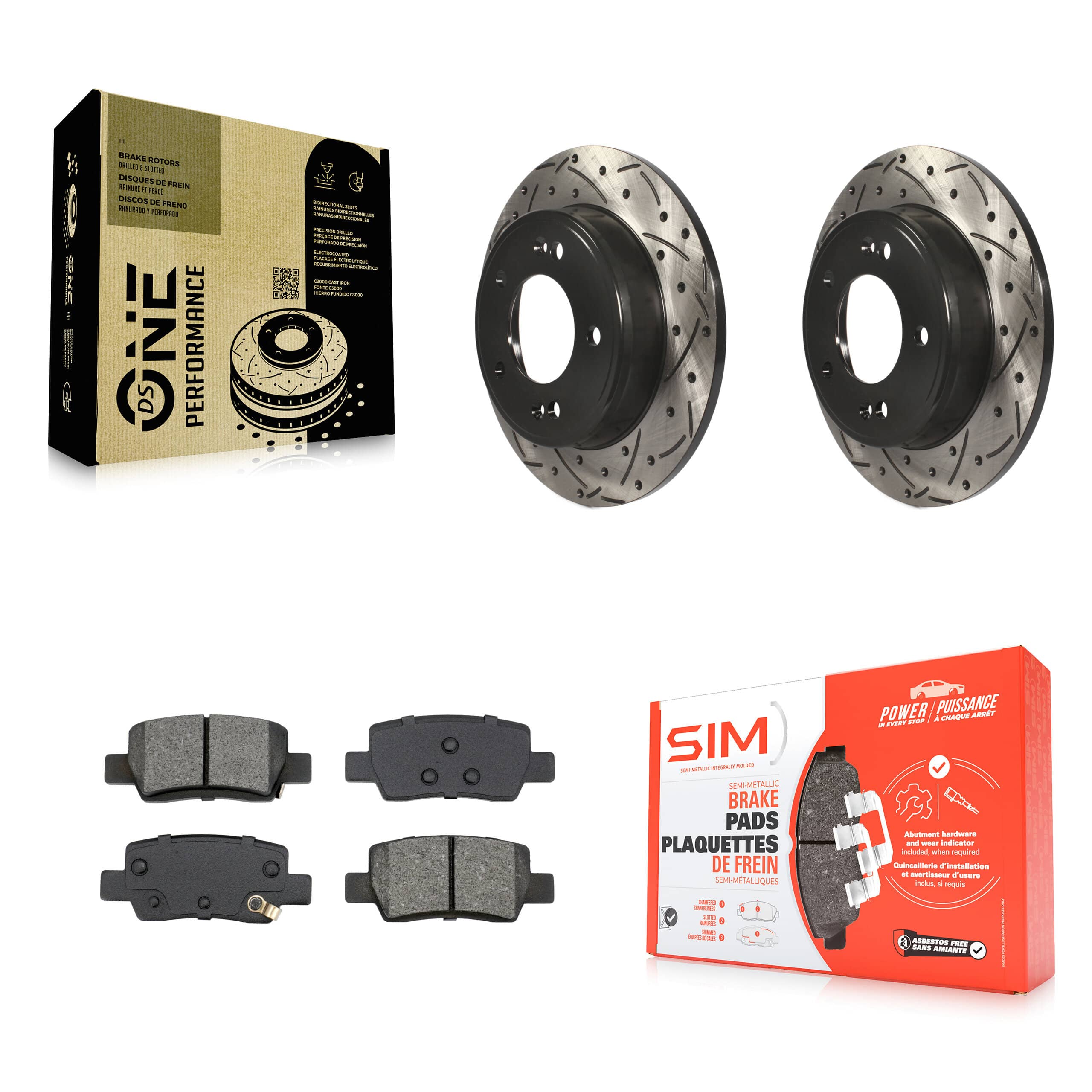 Transit Auto - KDS-101804 - Rear Disc Brake Kits