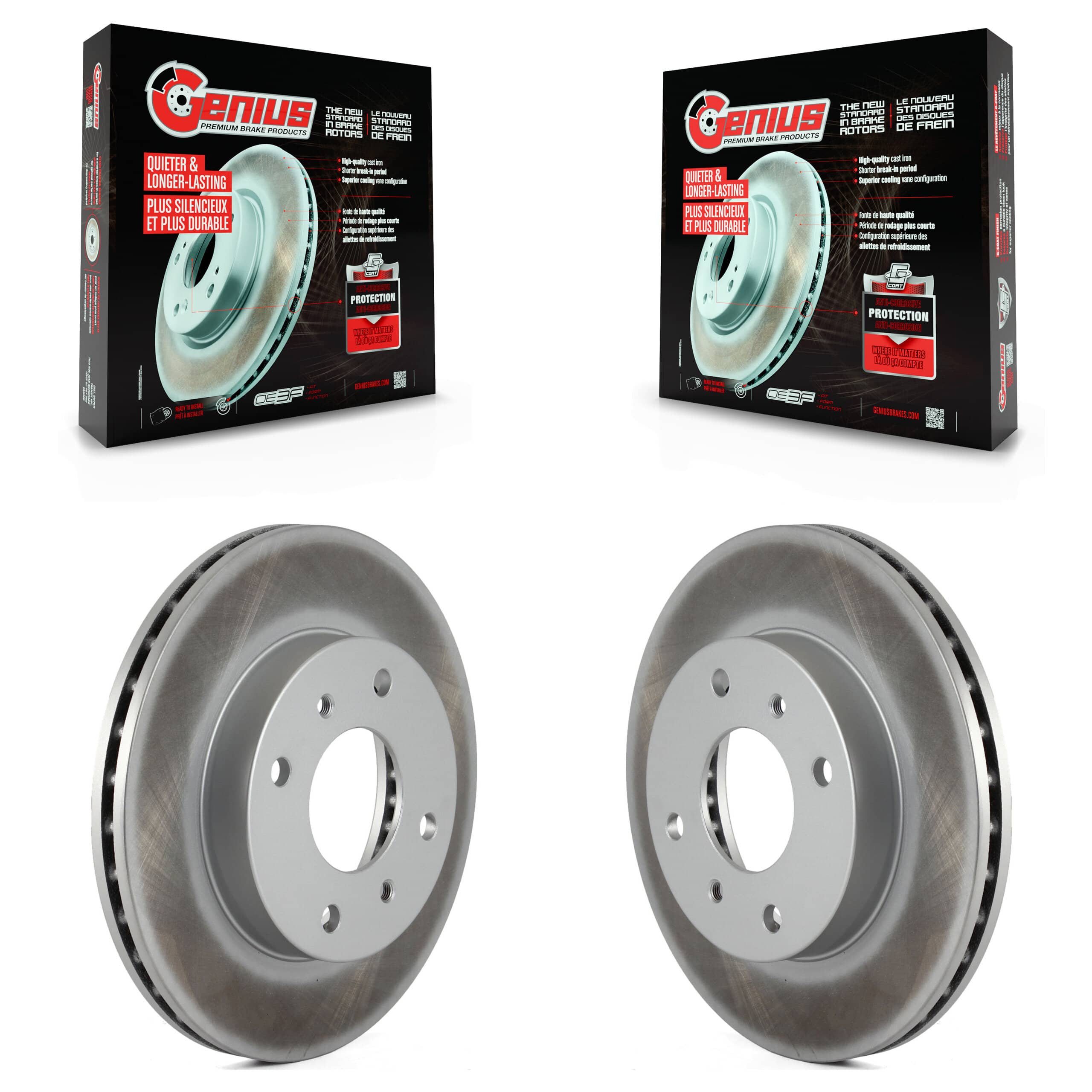 Genius - KG-100149 - Front Disc Brake Rotor Kits